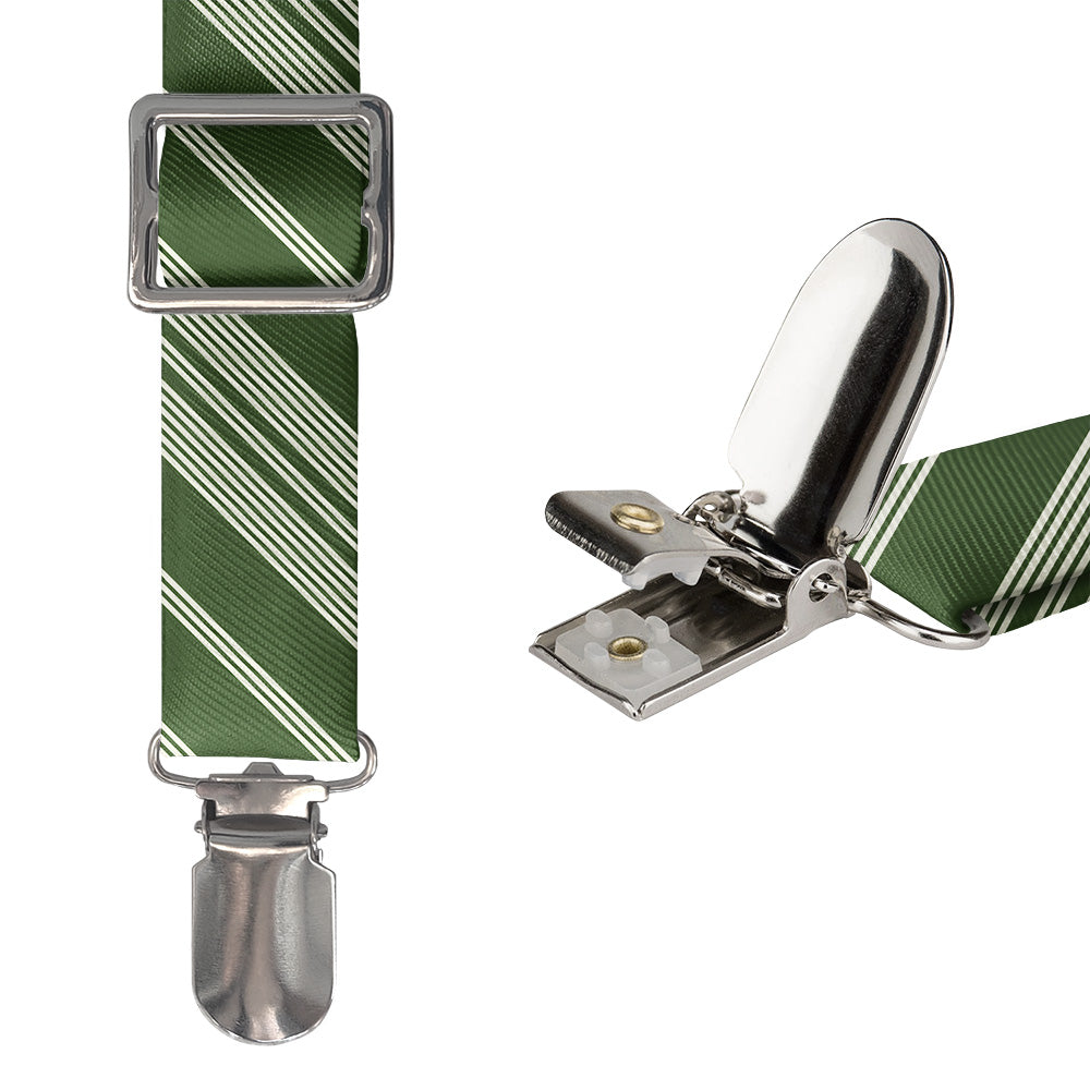 Sprinter Pinstripe Suspenders - Hardware and Strap - Knotty Tie Co.