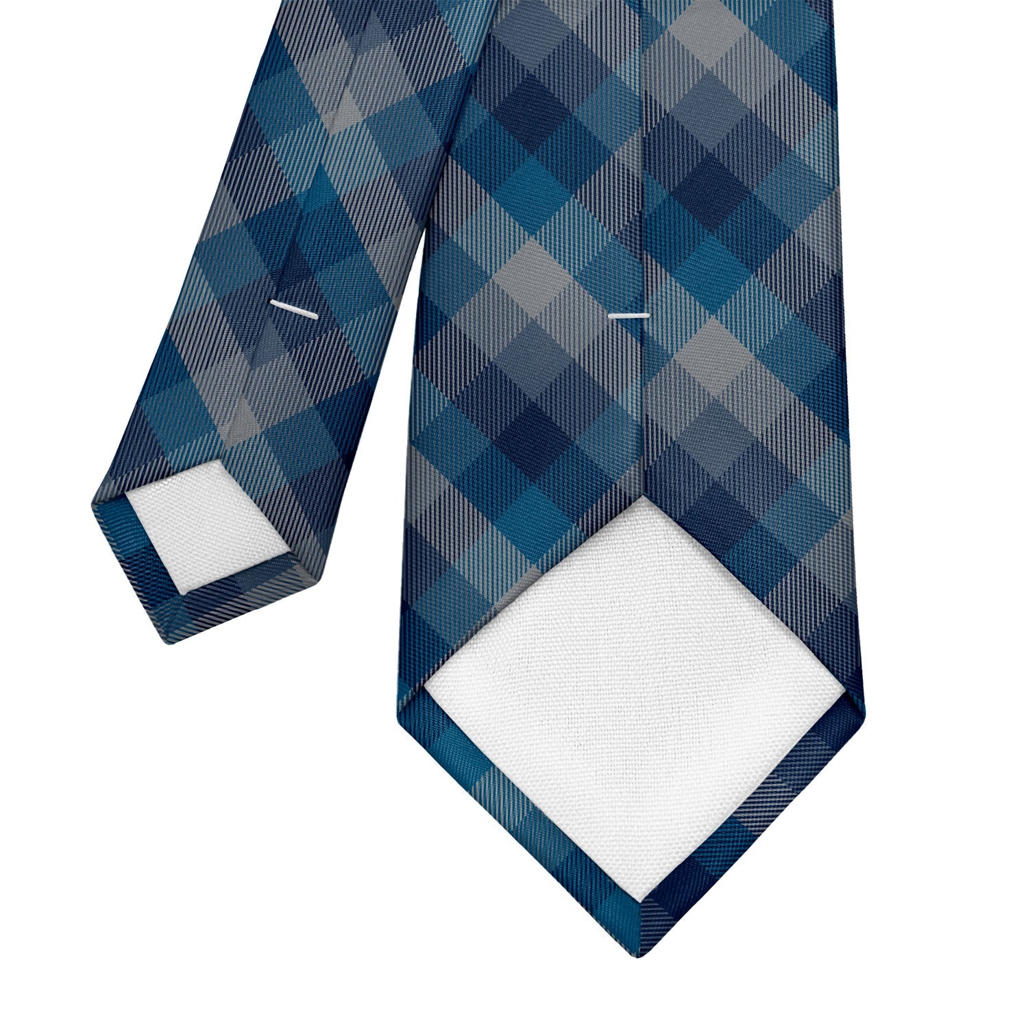 Squared Away Plaid Necktie - Tipping - Knotty Tie Co.
