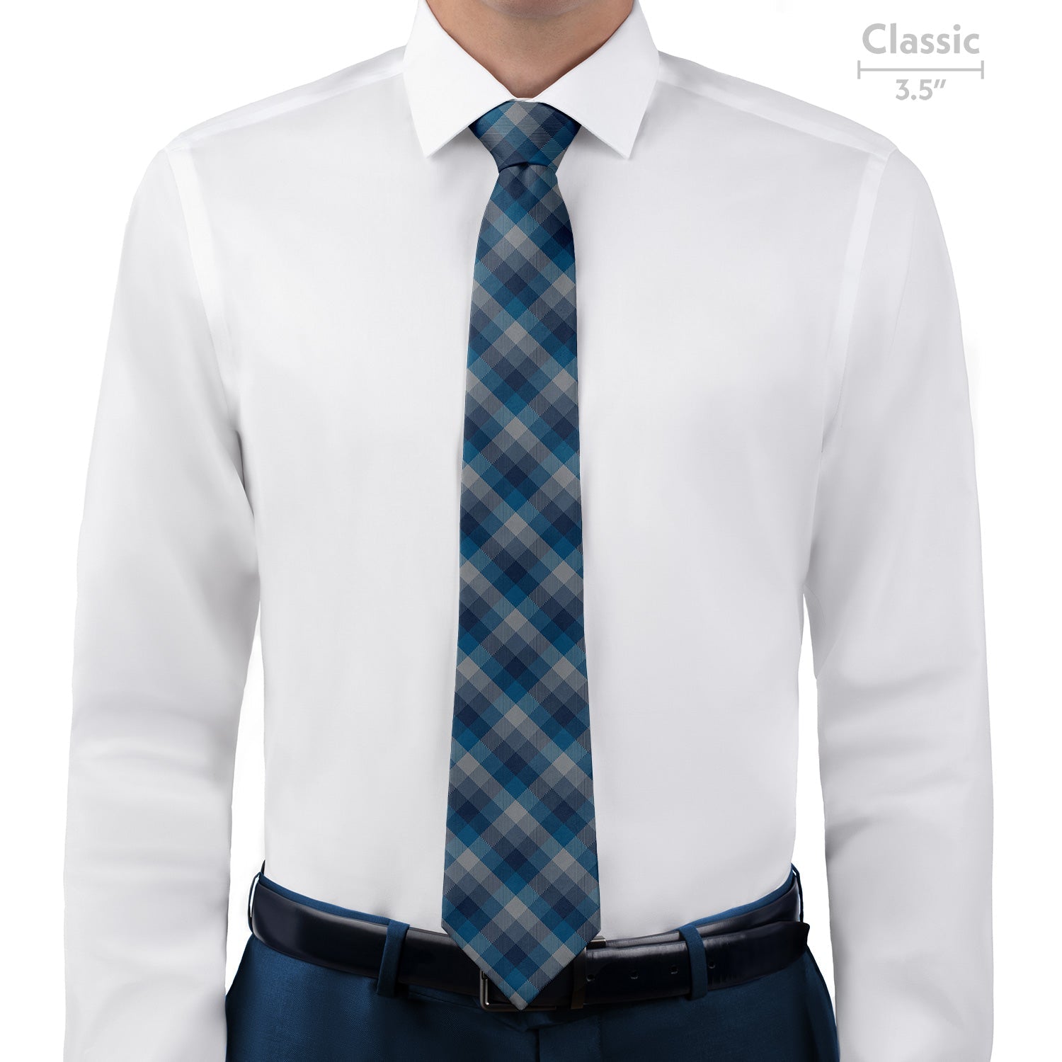 Squared Away Plaid Necktie - Classic - Knotty Tie Co.