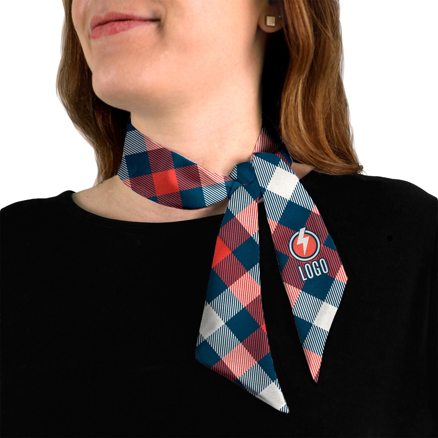 Squared Away 1 Hair Neck Logo Scarf - Knotty Tie Co.