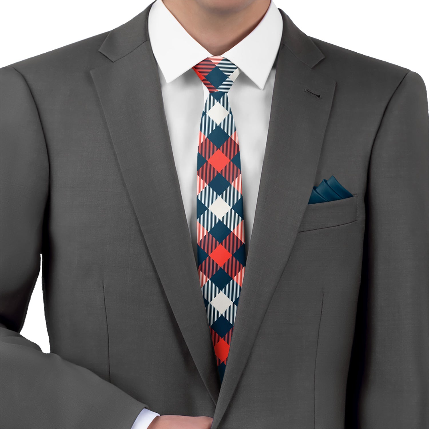 Custom Squared Away 1 Logo Tie - Suit - Knotty Tie Co.