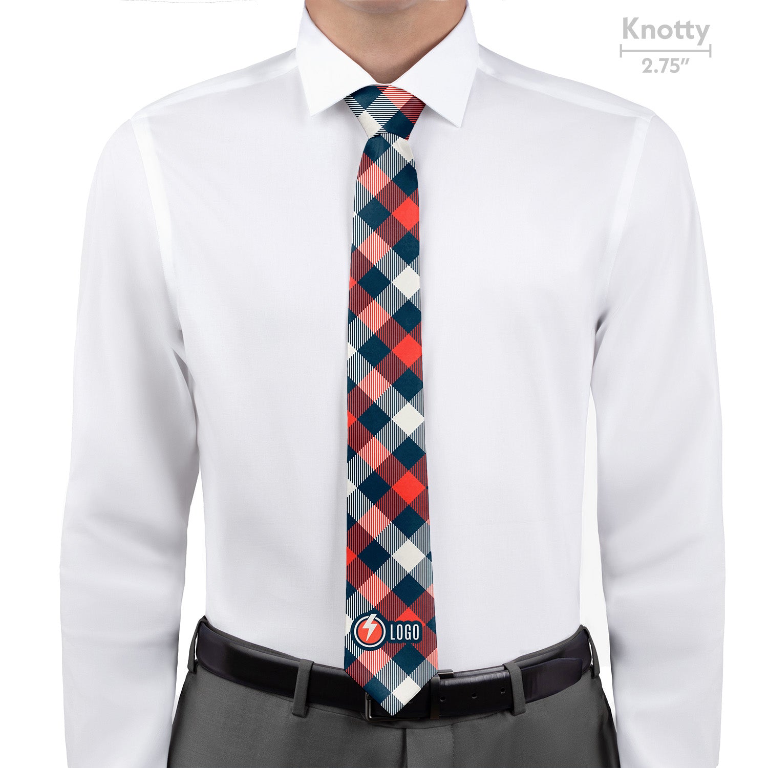 Custom Squared Away 1 Logo Tie - Knotty - Knotty Tie Co.