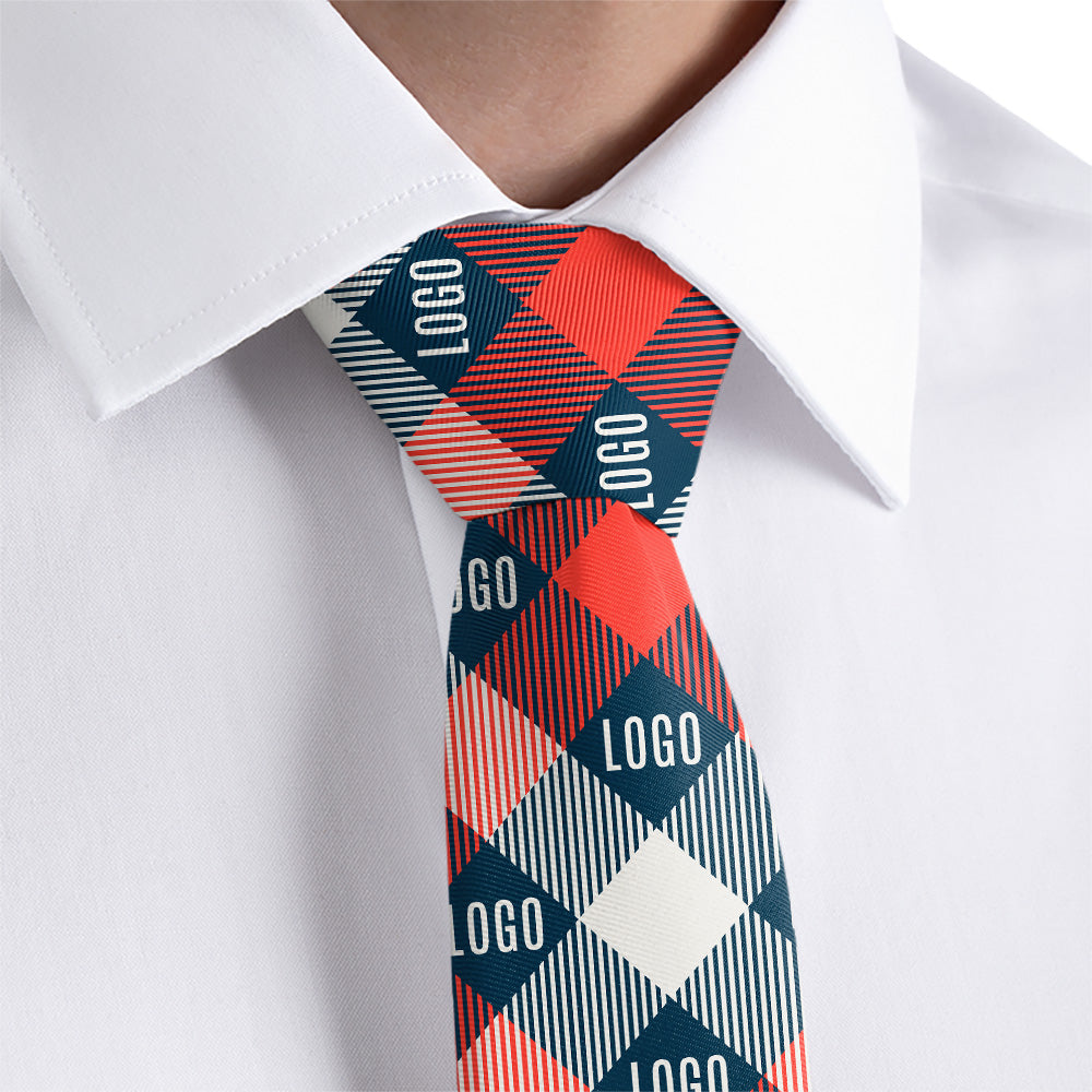 Custom Squared Away 2 Logo Tie - Dress Shirt - Knotty Tie Co.