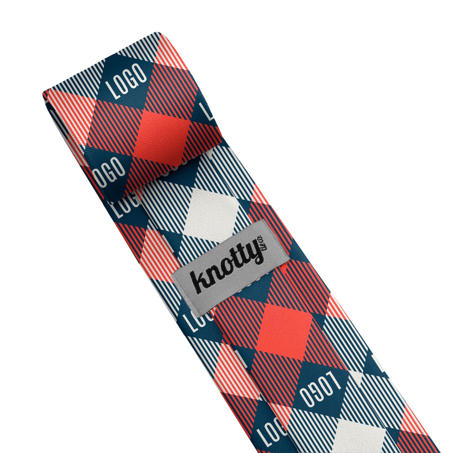 Custom Squared Away 2 Logo Tie - Tag - Knotty Tie Co.
