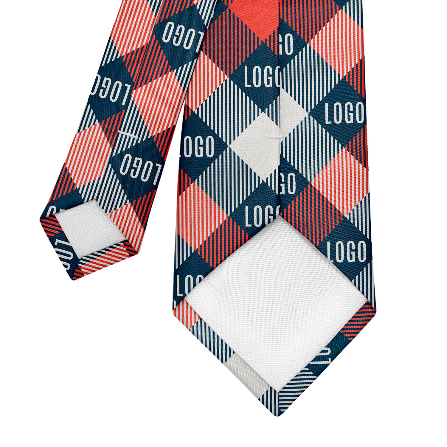 Custom Squared Away 2 Logo Tie - Tipping - Knotty Tie Co.