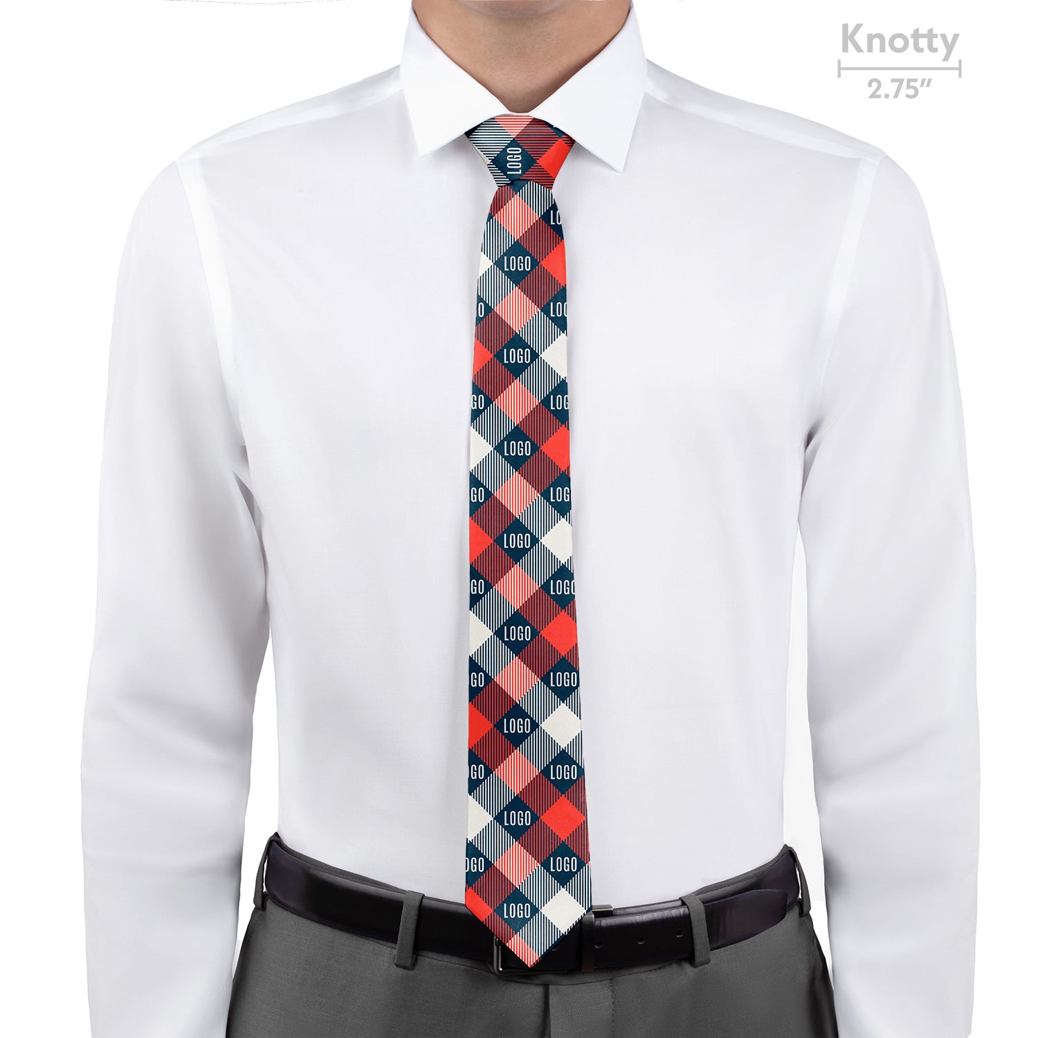 Custom Squared Away 2 Logo Tie - Knotty - Knotty Tie Co.