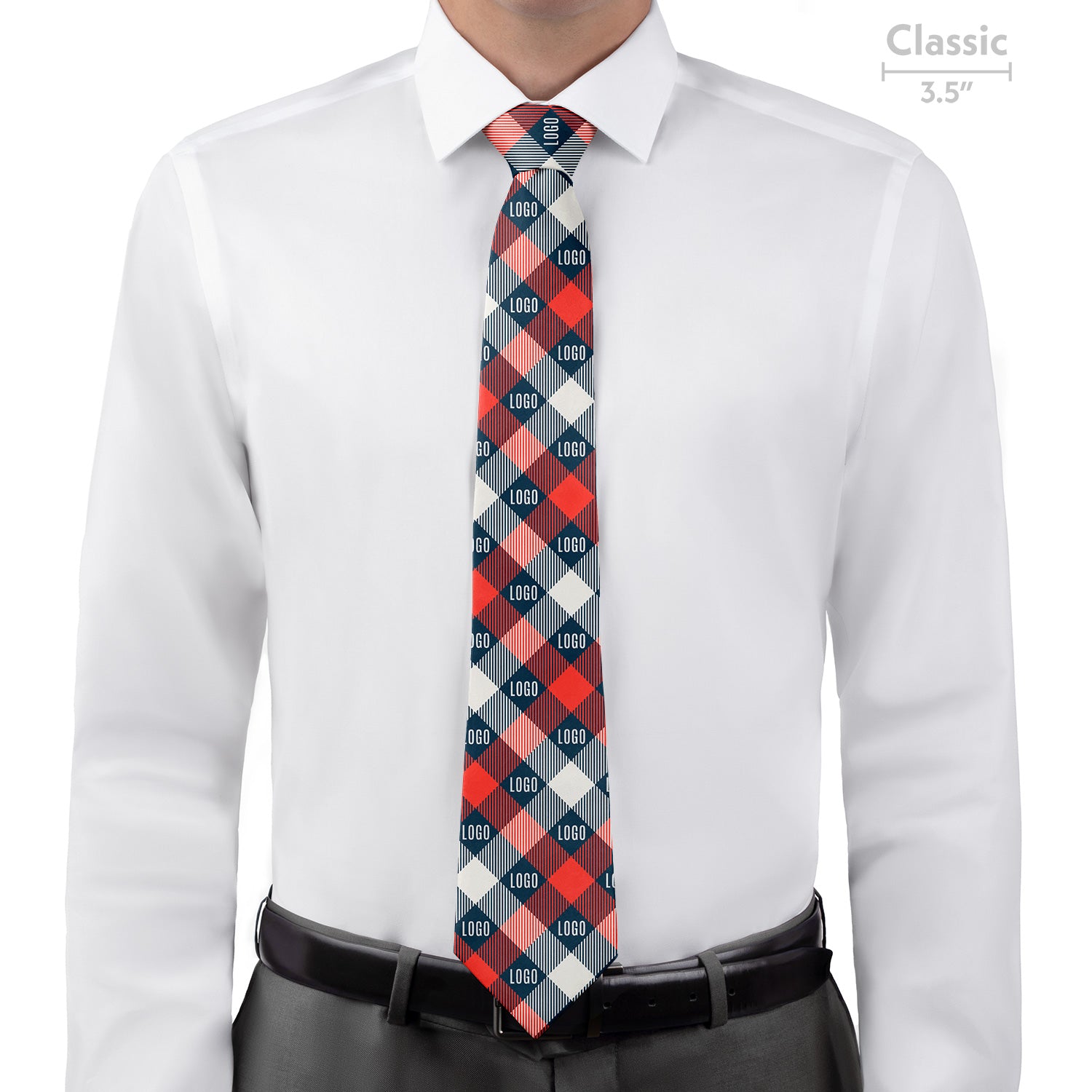 Custom Squared Away 2 Logo Tie - Classic - Knotty Tie Co.