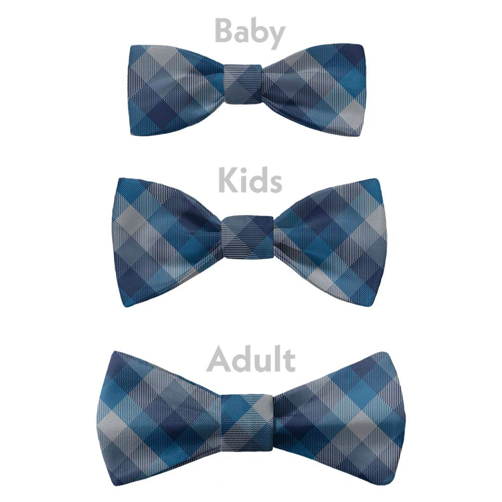 Squared Away Plaid Bow Tie - Bow Sizes - Knotty Tie Co.