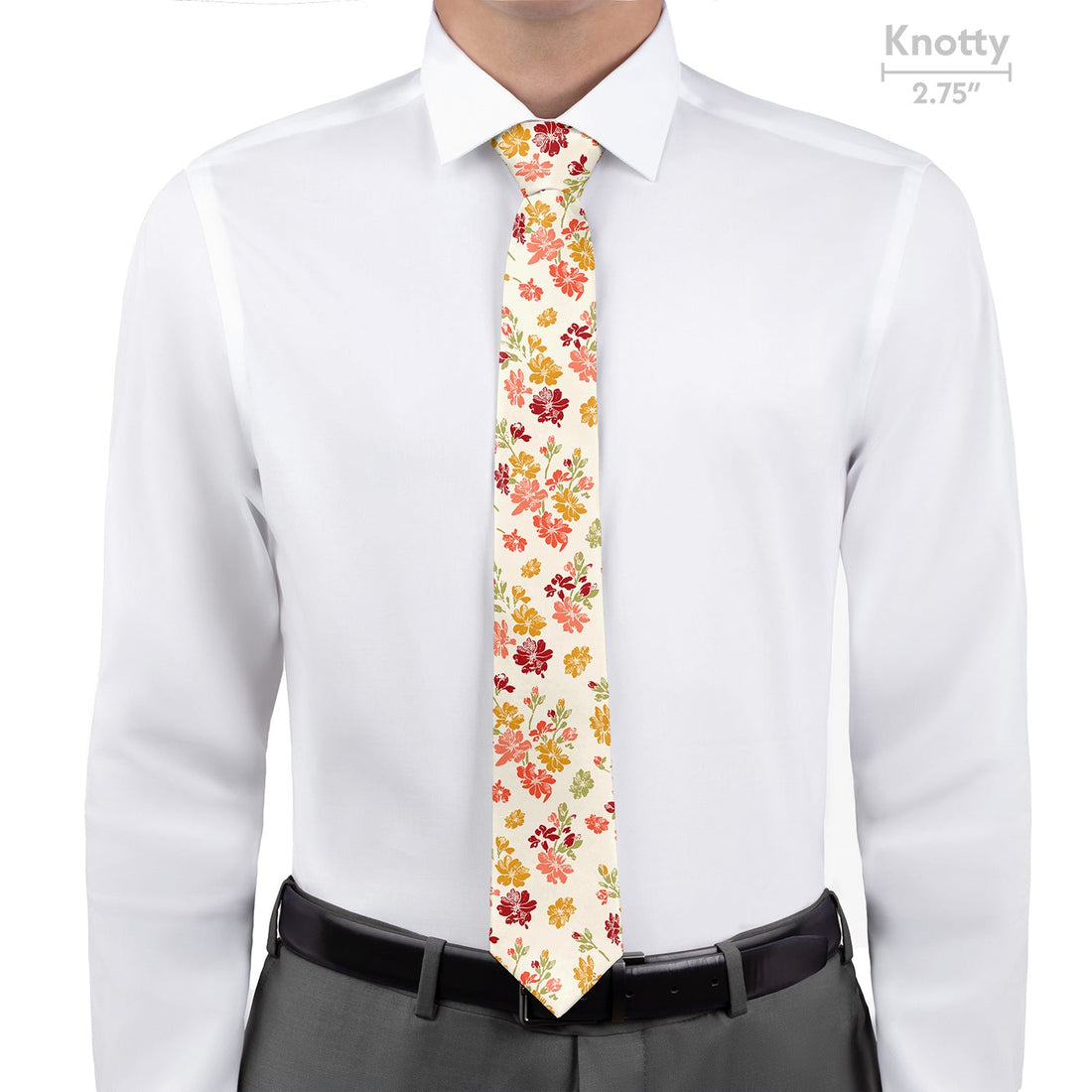 Stamped Floral Necktie - Knotty - Knotty Tie Co.