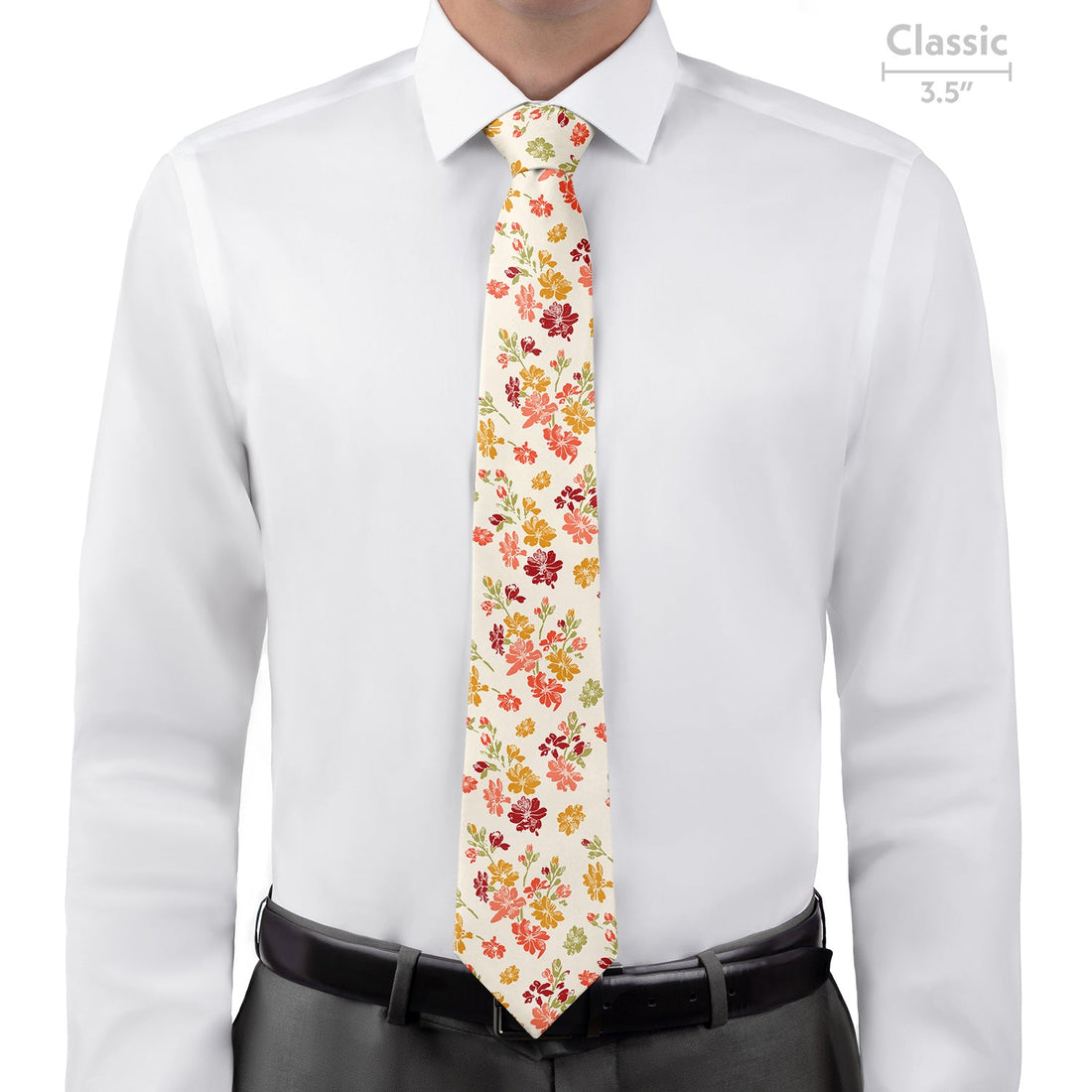 Stamped Floral Necktie - Classic - Knotty Tie Co.