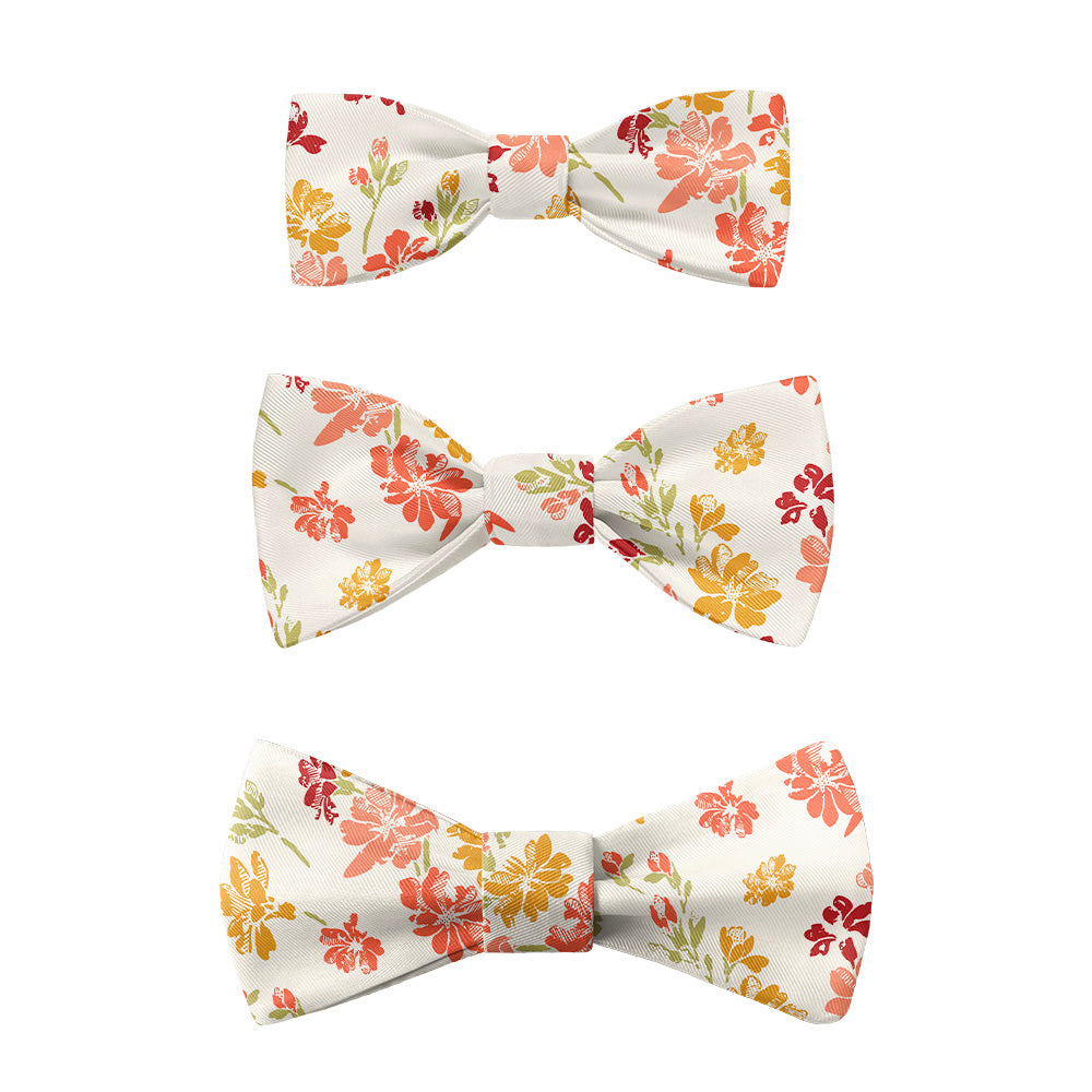Stamped Floral Bow Tie -  -  - Knotty Tie Co.