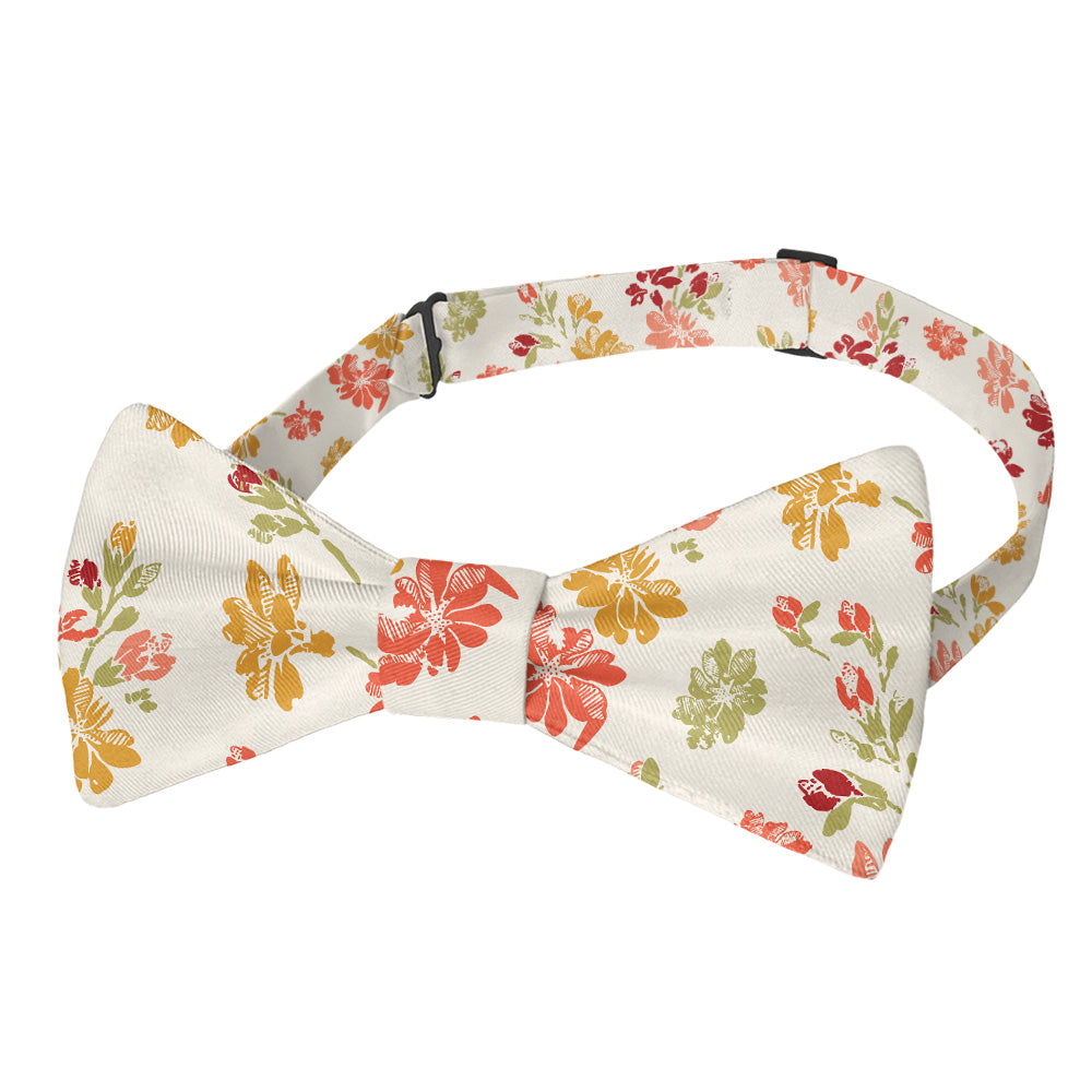 Stamped Floral Bow Tie - Pre-Tied Bow Tie - Knotty Tie Co.