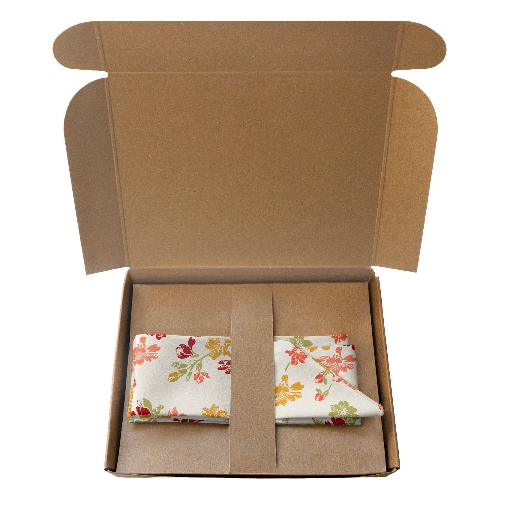 Stamped Floral Hair Scarf - Packaging - Knotty Tie Co.