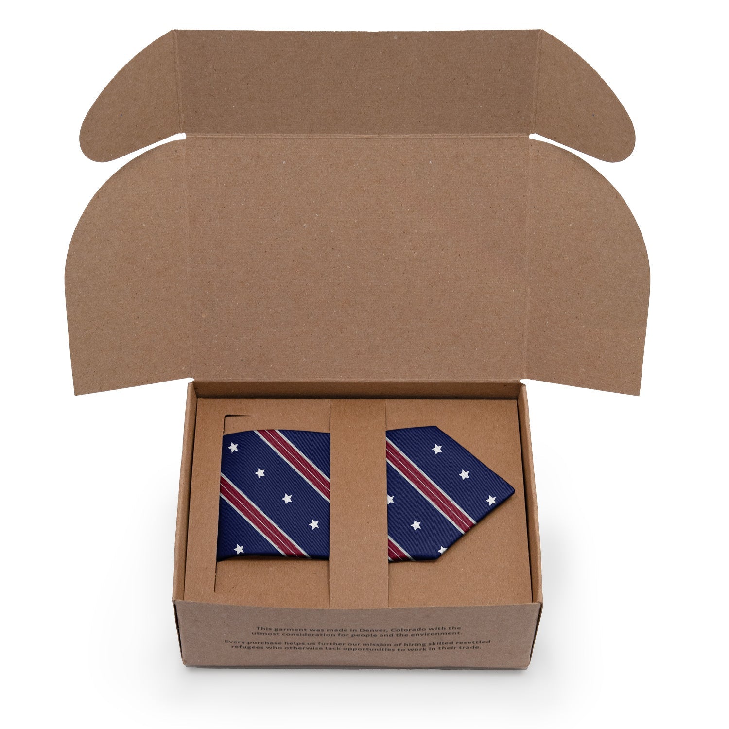 Star Spangled Necktie - Packaging - Knotty Tie Co.