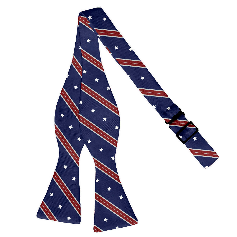 Star Spangled Bow Tie - Adult Extra-Long Self-Tie 18-21" -  - Knotty Tie Co.