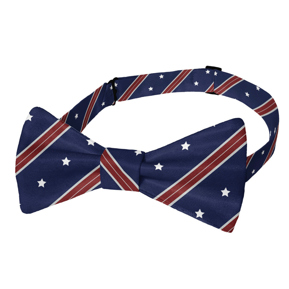 Star Spangled Bow Tie - Adult Pre-Tied 12-22" -  - Knotty Tie Co.