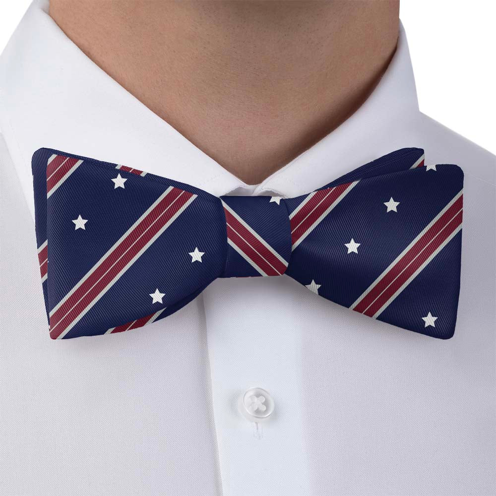 Star Spangled Bow Tie - Self Tie Bow Tie - Knotty Tie Co.