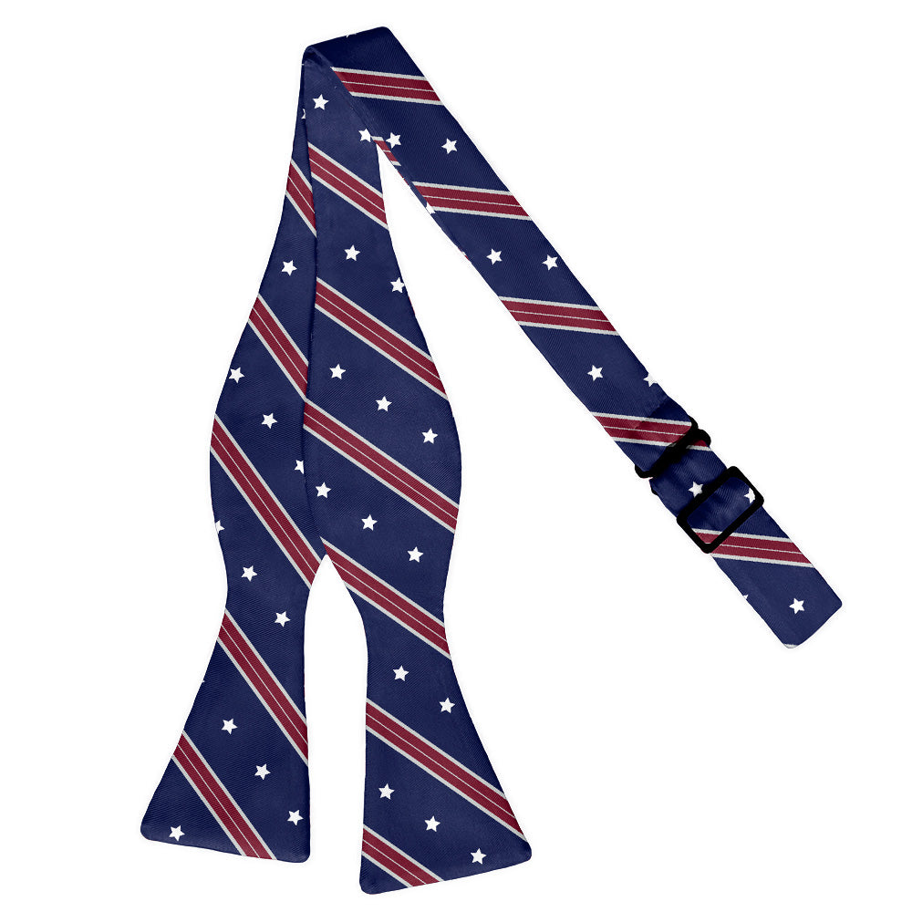 Star Spangled Bow Tie - Self Tie Flat - Knotty Tie Co.