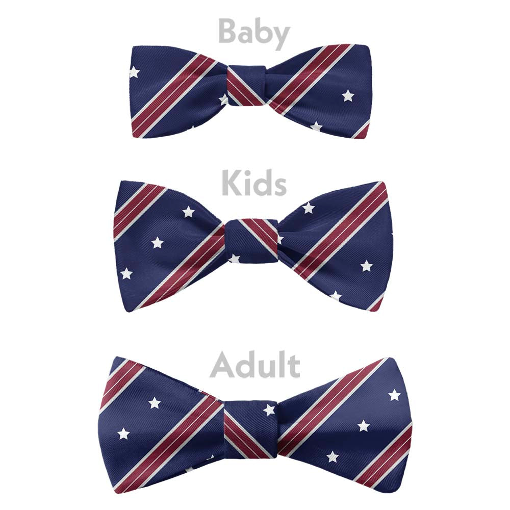 Star Spangled Bow Tie - Bow Sizes - Knotty Tie Co.