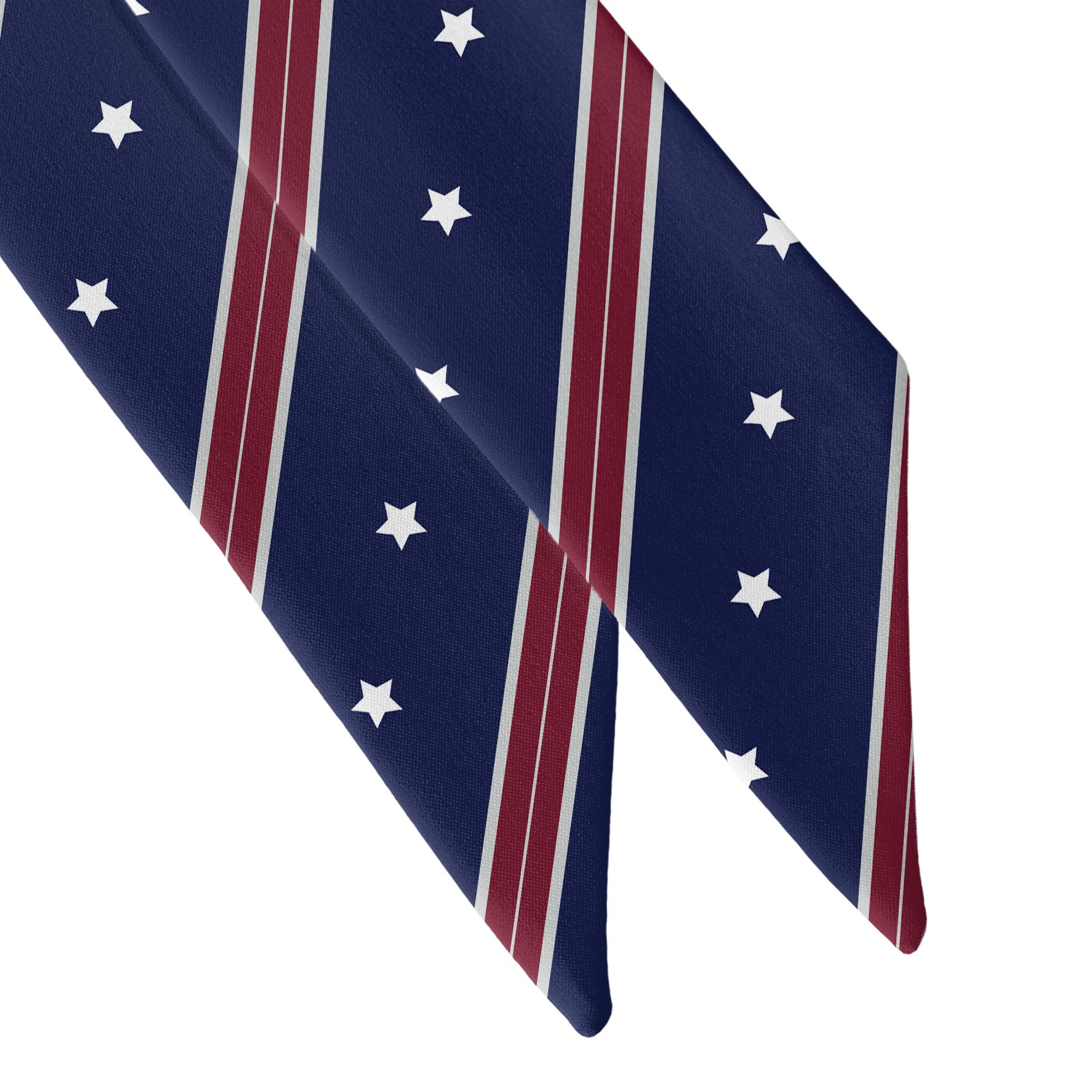 Star Spangled Hair Scarf - Scarf Tapered Ends - Knotty Tie Co.