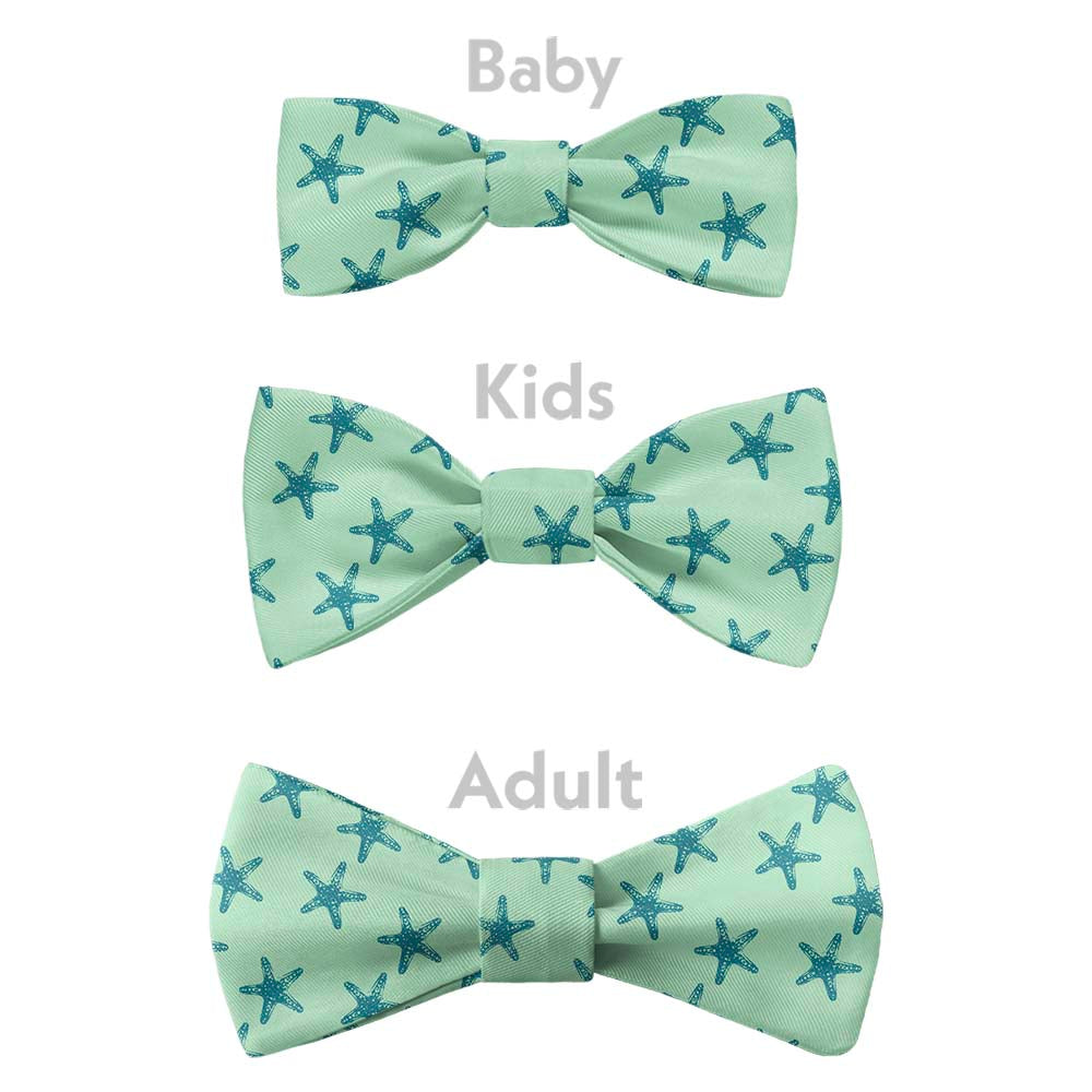 Starfish Bow Tie - Bow Sizes - Knotty Tie Co.