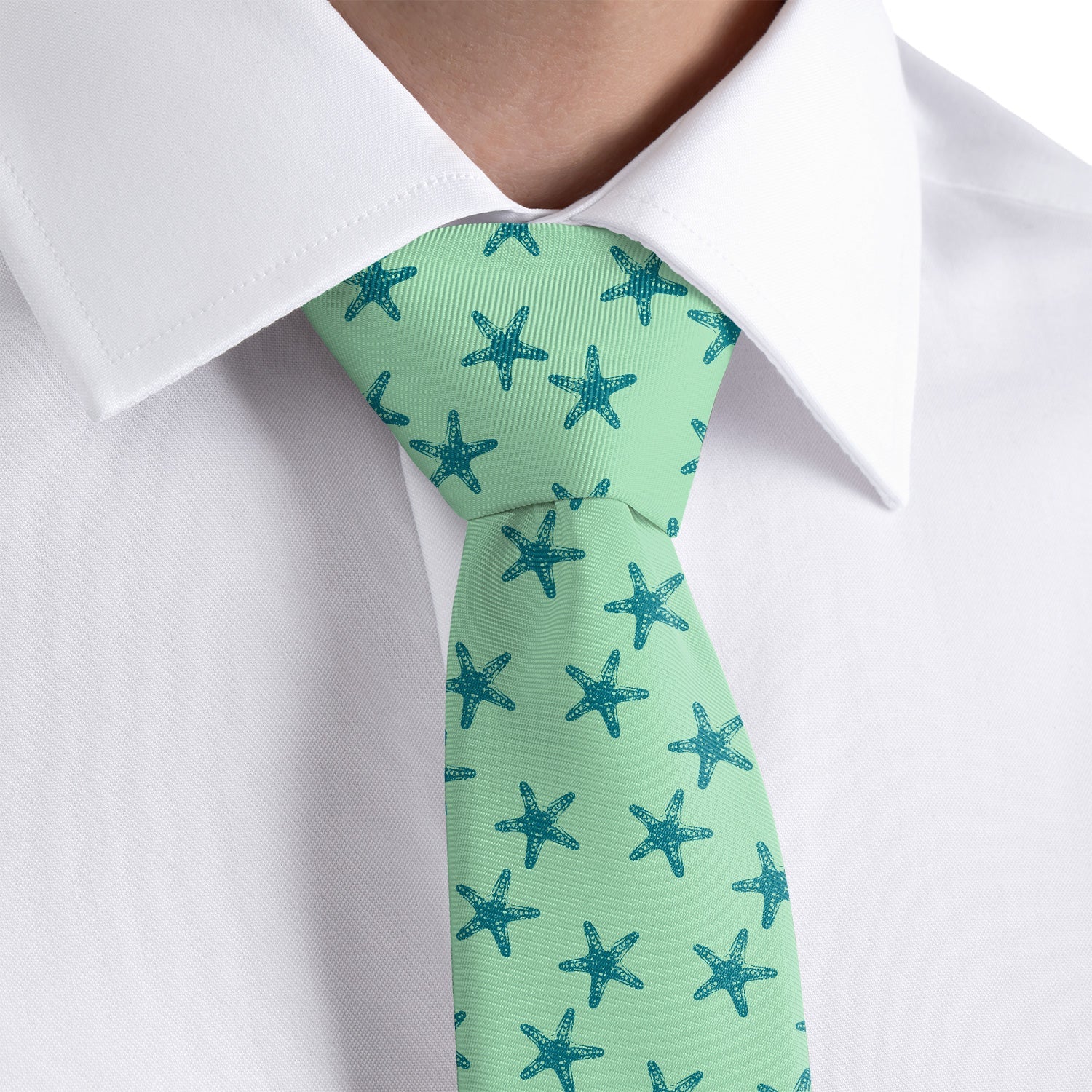 Starfish Necktie - Dress Shirt - Knotty Tie Co.