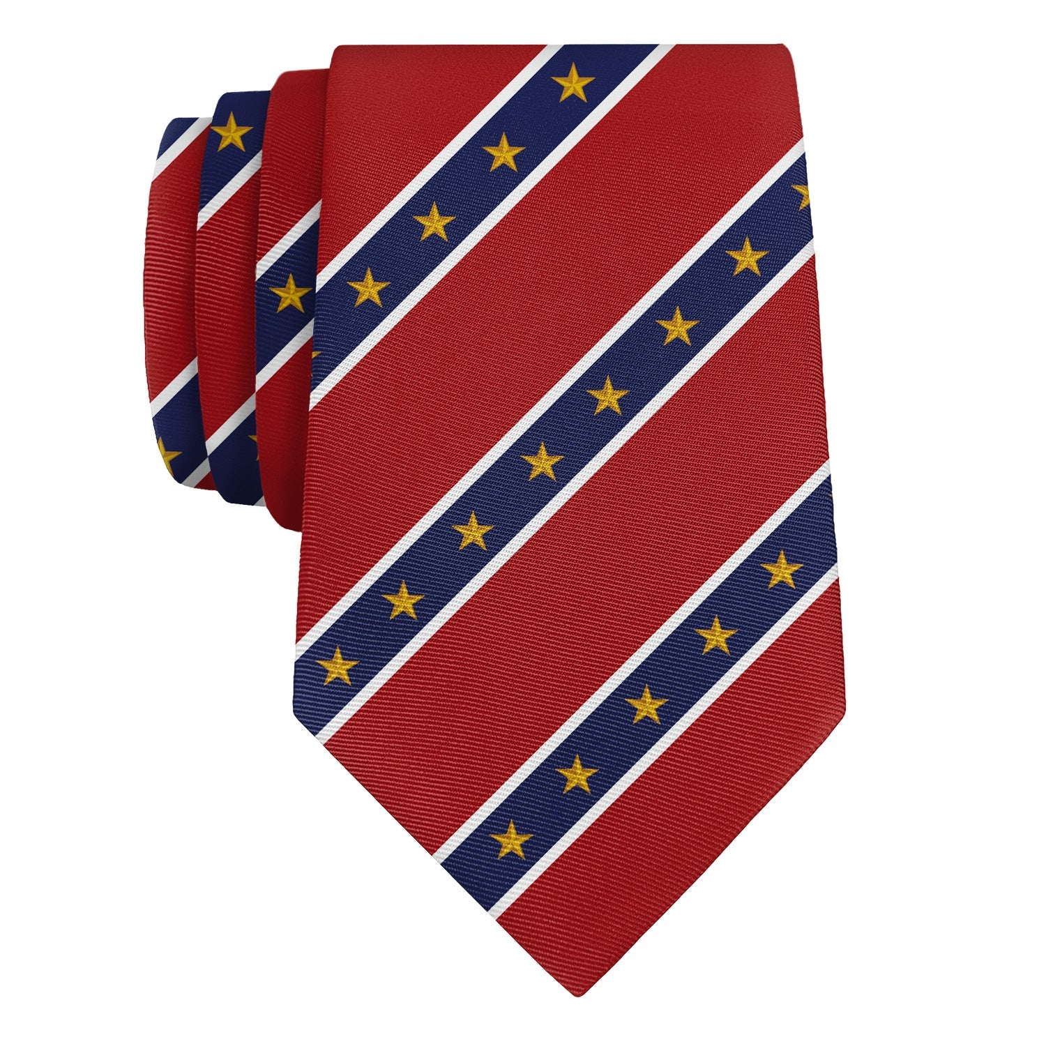 Stars in Stripes Necktie - Rolled - Knotty Tie Co.