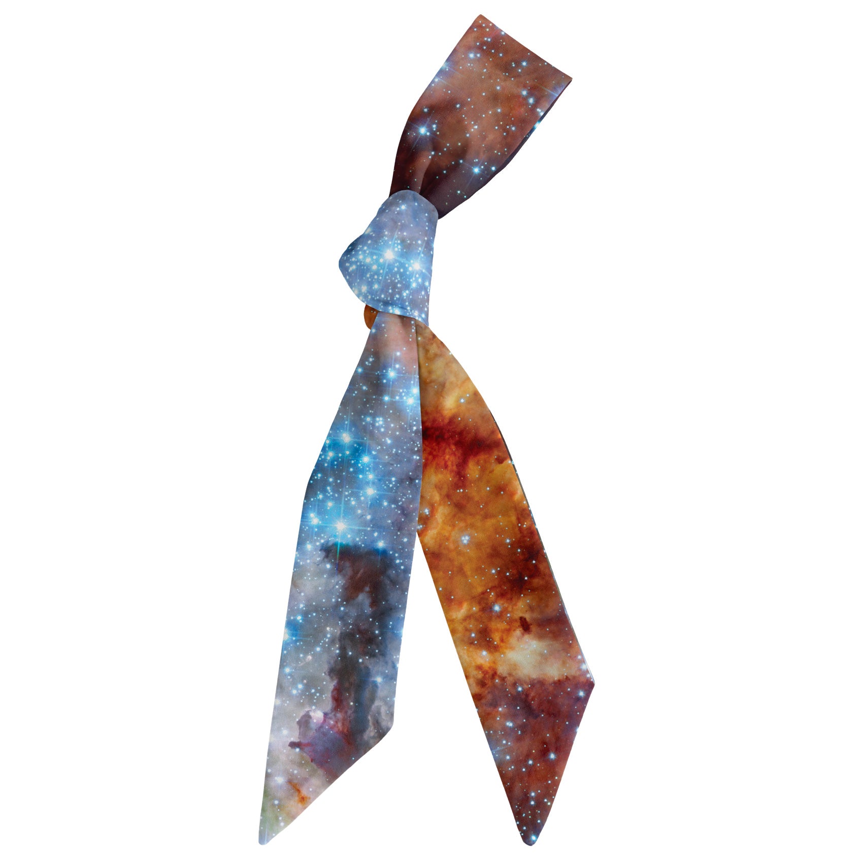 Stars Collide Hair Scarf - Scarf Tied Into Knot - Knotty Tie Co.