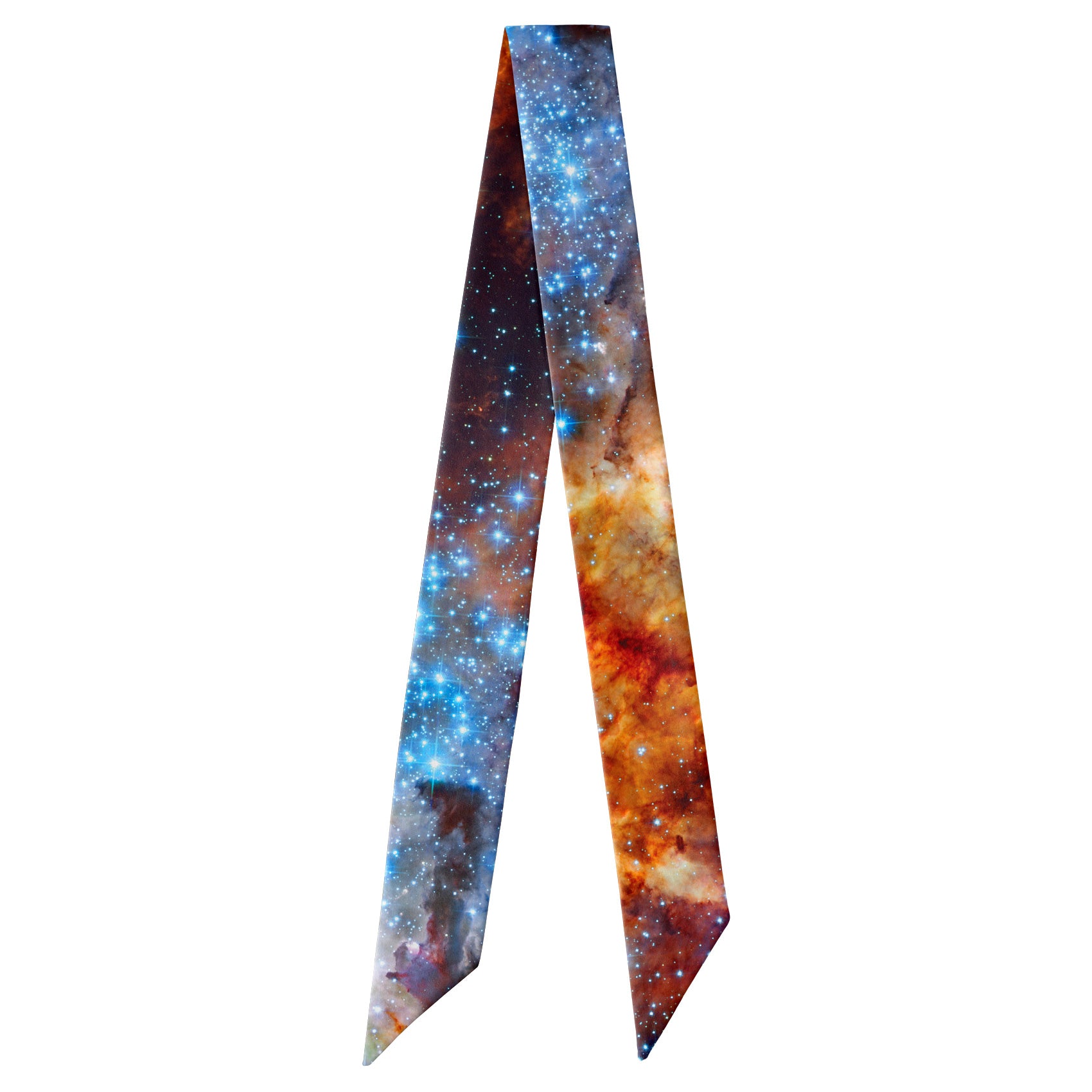 Stars Collide Hair Scarf - Full View of Hair Scarf - Knotty Tie Co.