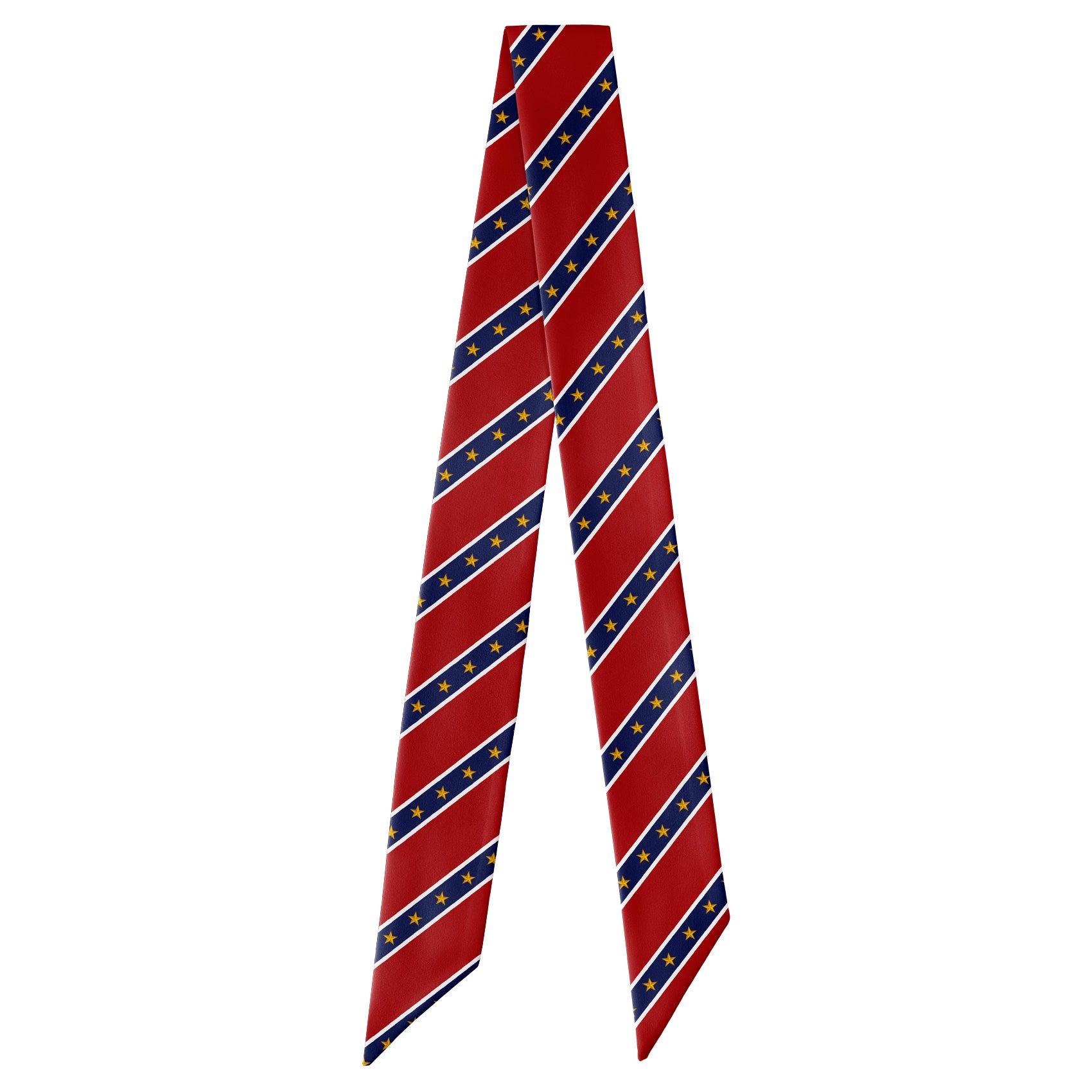 Stars in Stripes Hair Scarf - Full View of Hair Scarf - Knotty Tie Co.