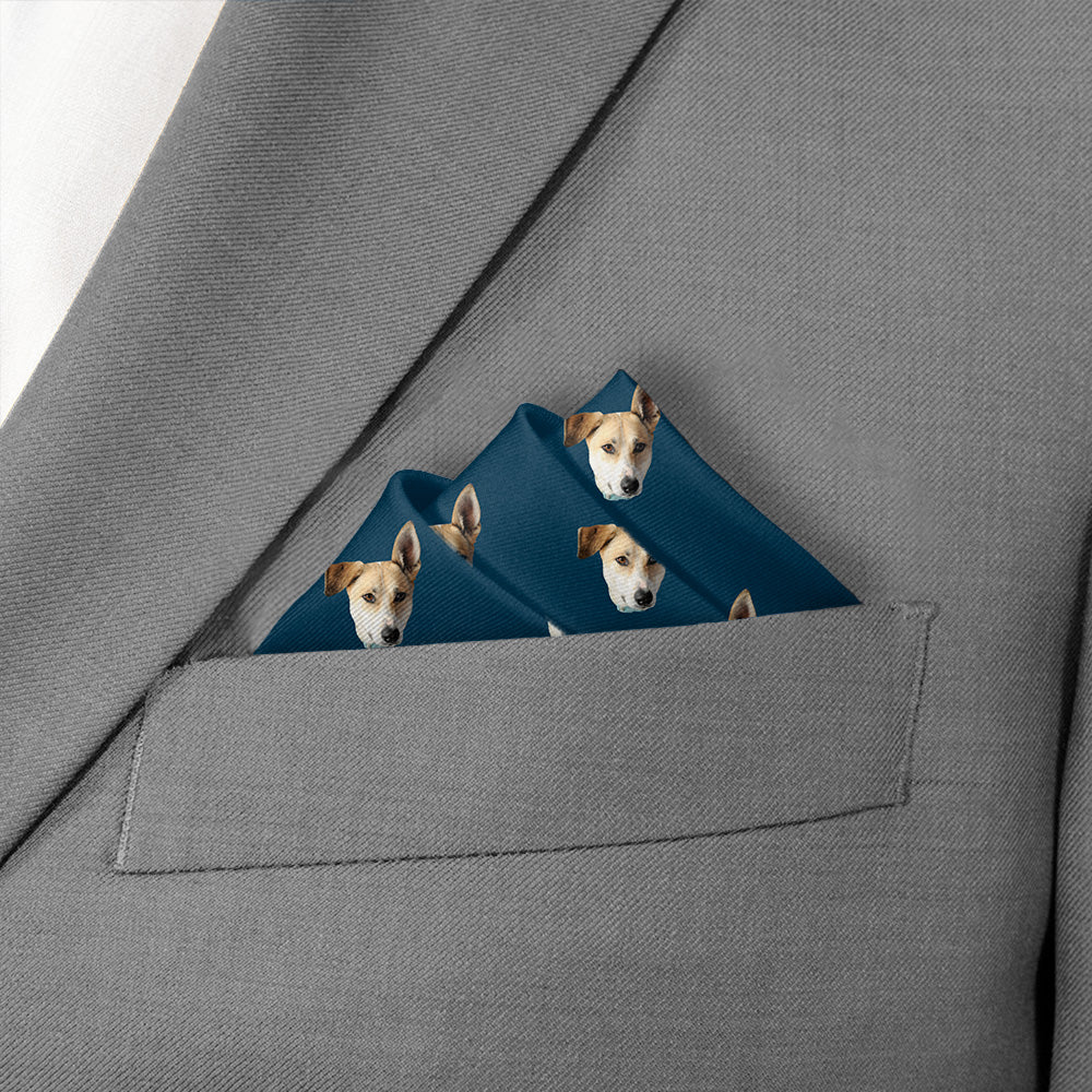 Step & Repeat 1 Photo Pocket Square - Stairs Fold - Knotty Tie Co.