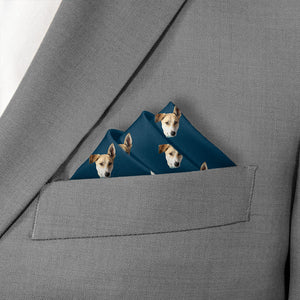 Step & Repeat 1 Photo Pocket Square - Stairs Fold - Knotty Tie Co.