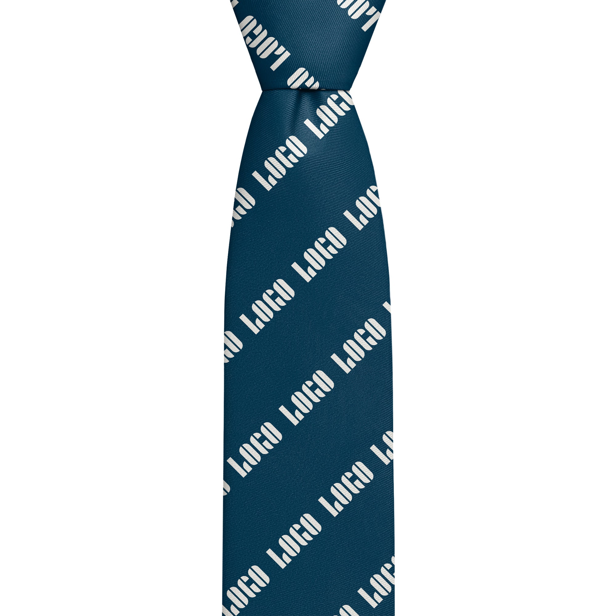 Custom Step & Repeat 3 Logo Tie - Knot - Knotty Tie Co.