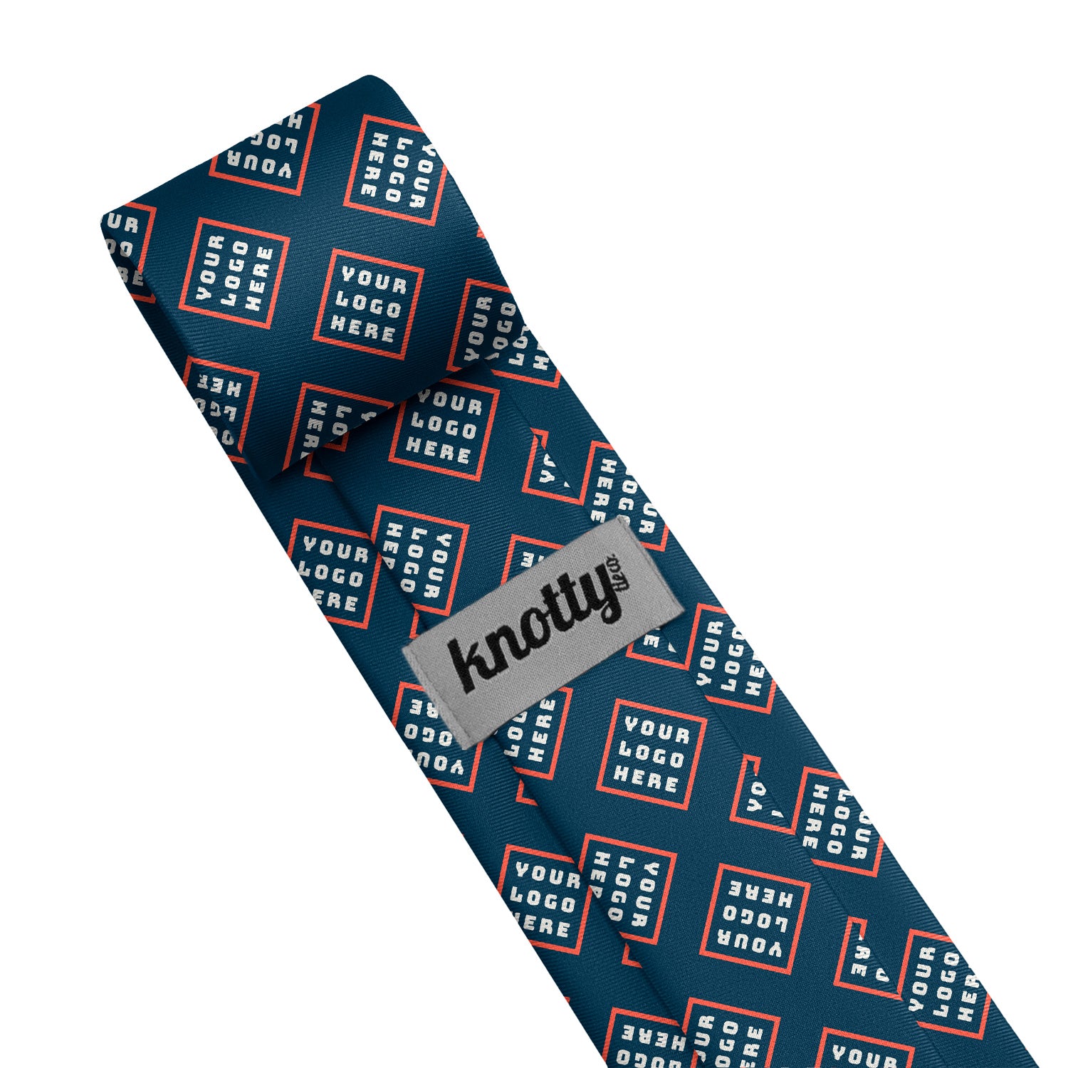 Custom Step & Repeat 4 Logo Tie - Tag - Knotty Tie Co.