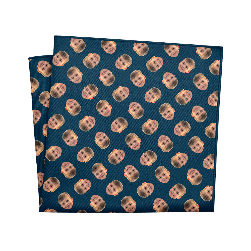 Step & Repeat 4 Photo Pocket Square - 12" Square - Knotty Tie Co.