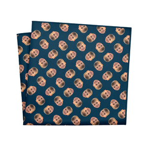 Step & Repeat 4 Photo Pocket Square - 12" Square - Knotty Tie Co.