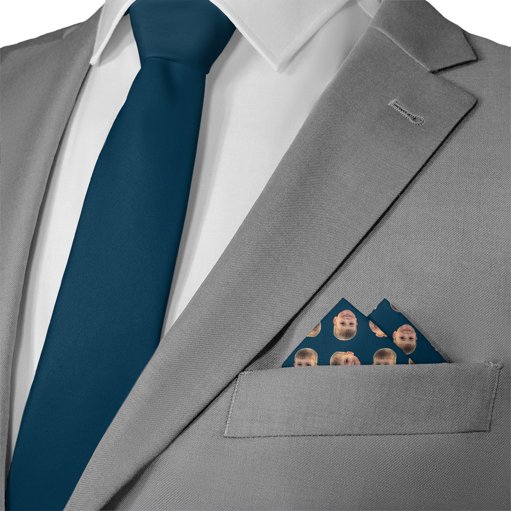 Step & Repeat 4 Photo Pocket Square - Matching Necktie - Knotty Tie Co.