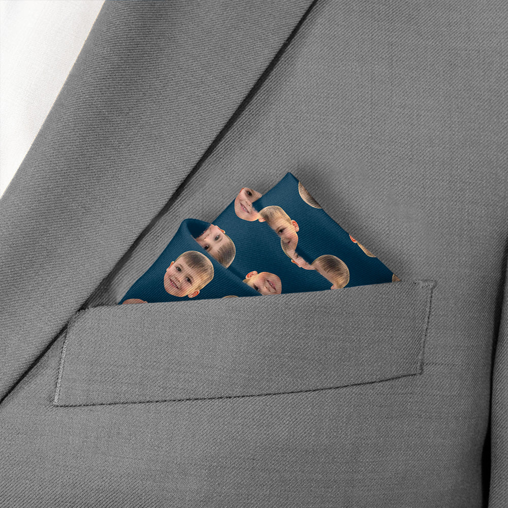 Step & Repeat 4 Photo Pocket Square - Stairs Fold - Knotty Tie Co.