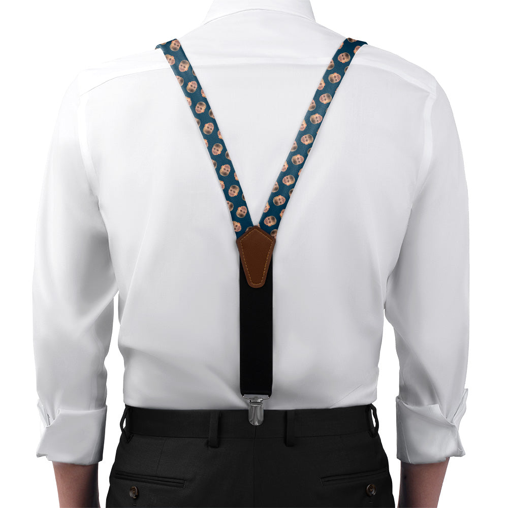 Step & Repeat 4 Photo Suspenders - On Model Front View - Knotty Tie Co.
