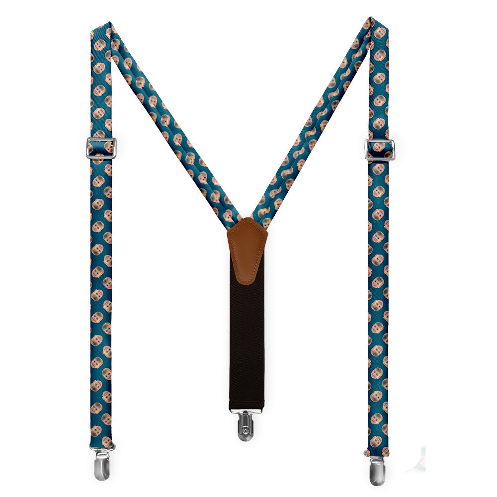 Step & Repeat 4 Photo Suspenders - Full Front View - Knotty Tie Co.