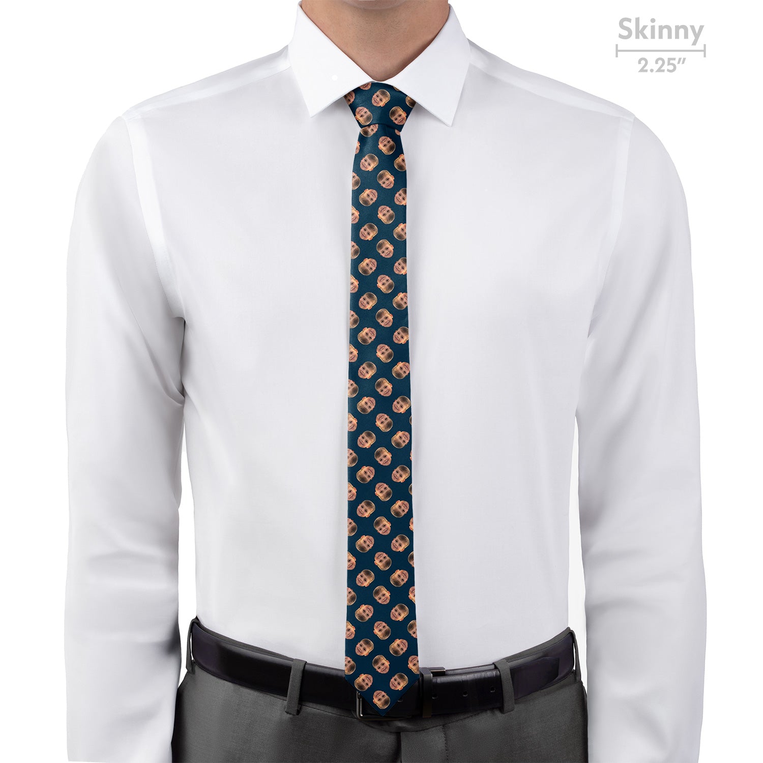Step & Repeat 4 Photo Tie - Skinny - Knotty Tie Co.