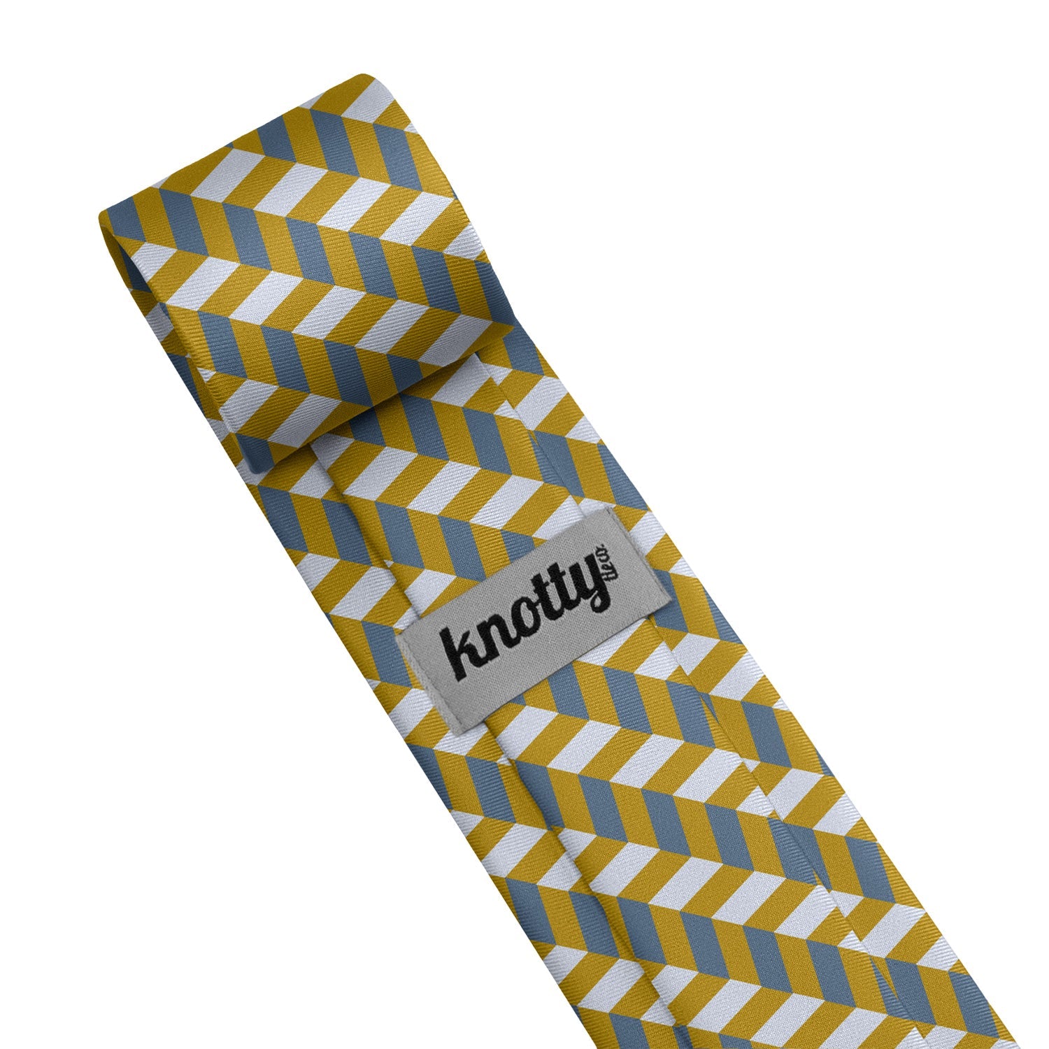 Steps Geometric Necktie - Tag - Knotty Tie Co.