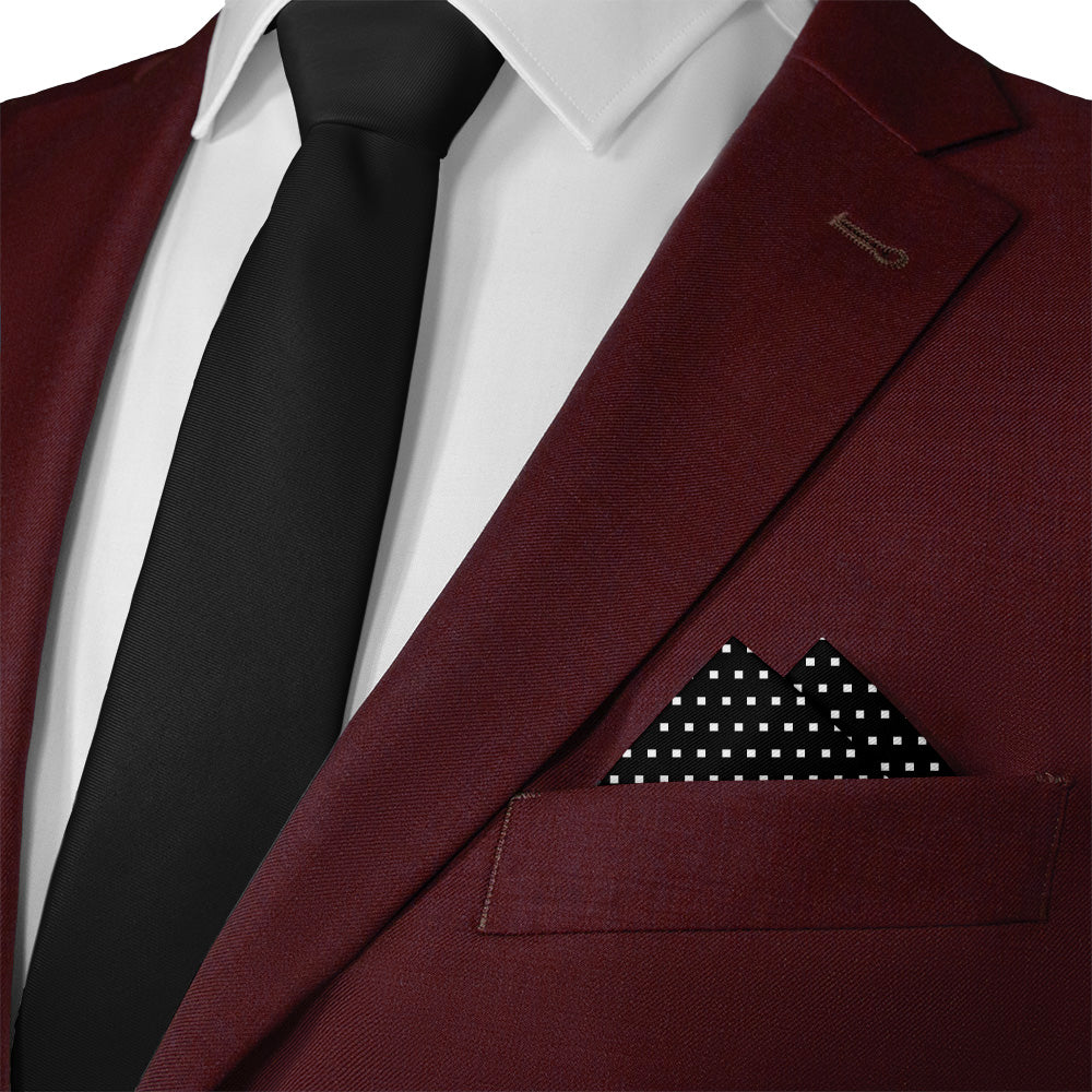 Stitch Geometric Pocket Square - Matching Necktie- Knotty Tie Co.