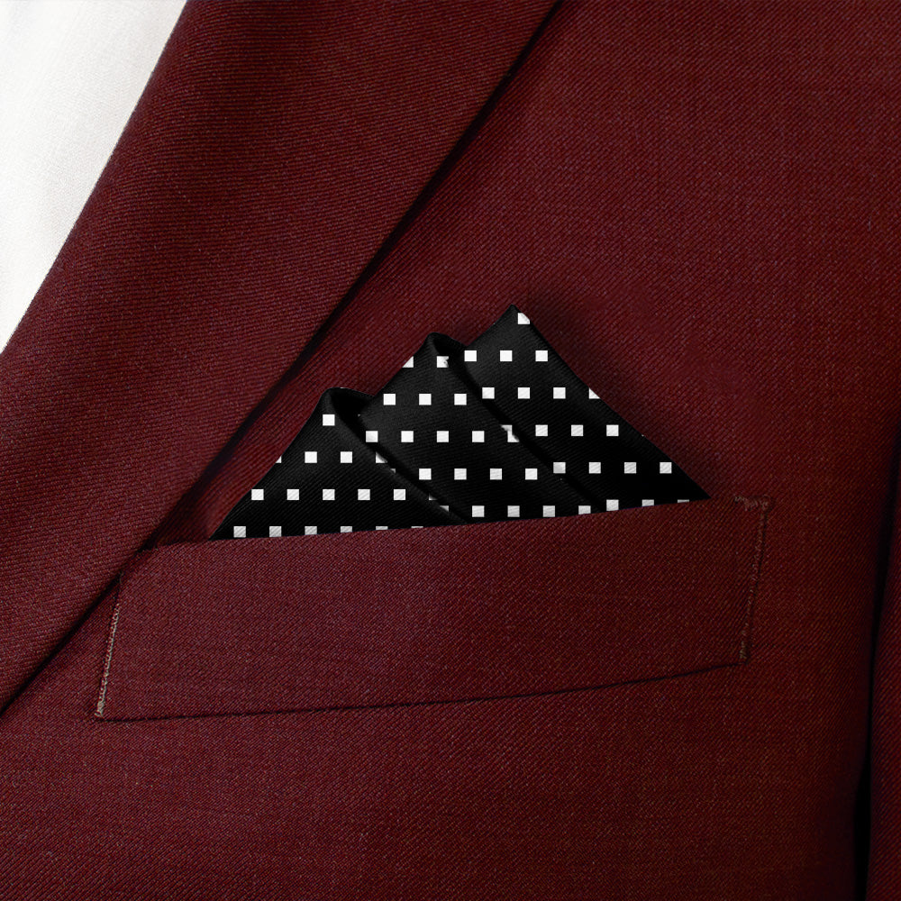Stitch Geometric Pocket Square - Stairs Fold - Knotty Tie Co.