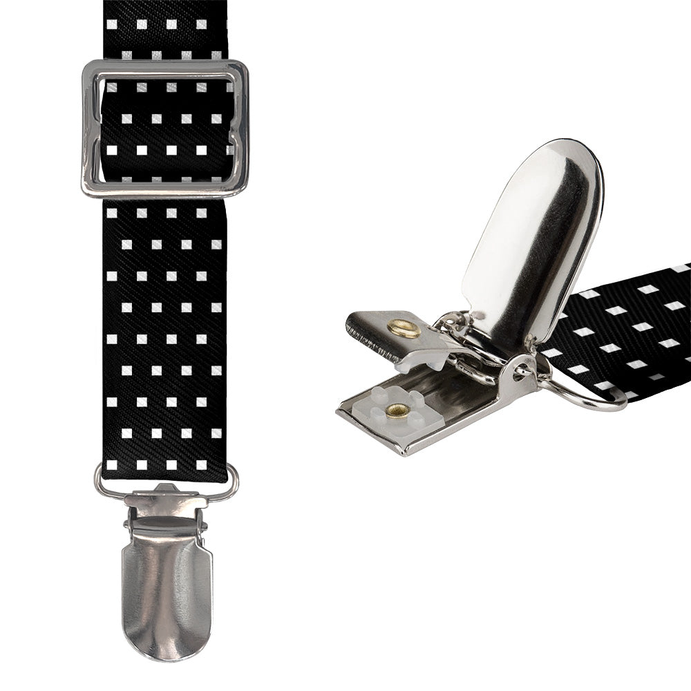 Stitch Geometric Suspenders - Hardware and Strap - Knotty Tie Co.