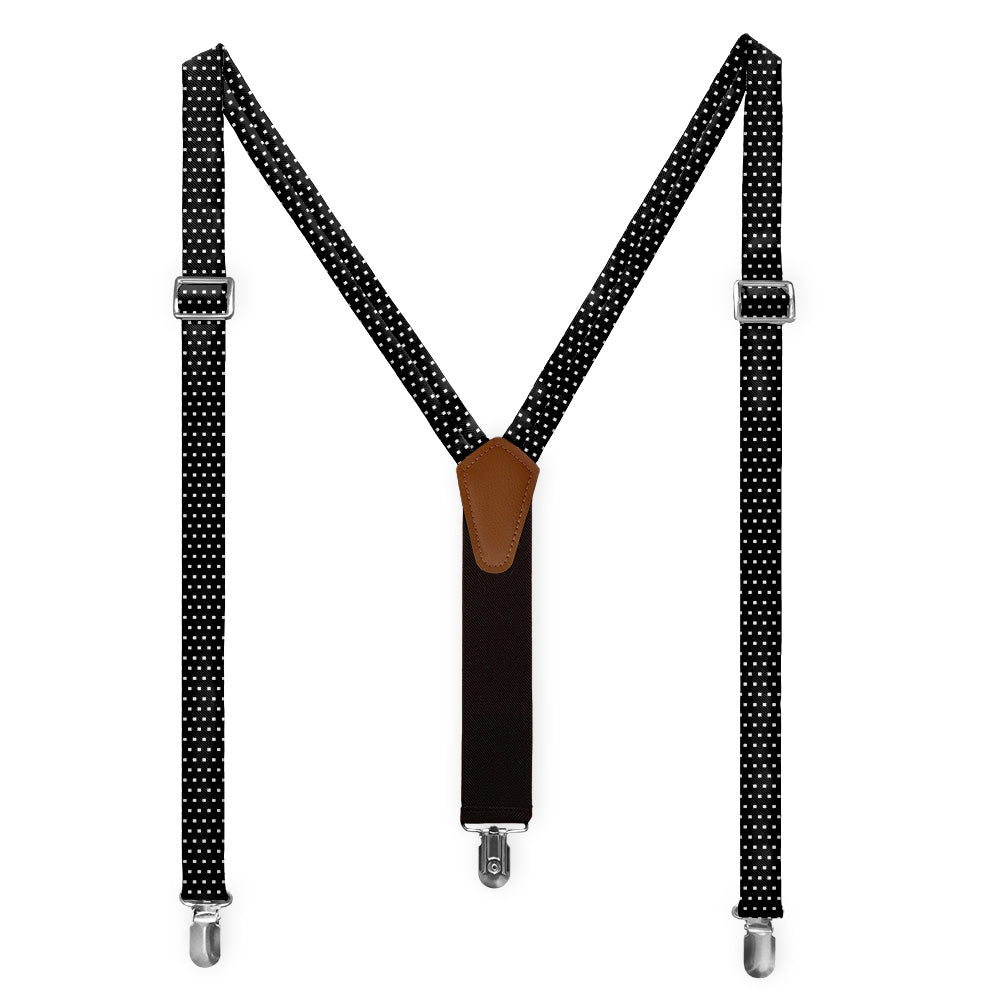 Stitch Geometric Suspenders - Full Front View - Knotty Tie Co.