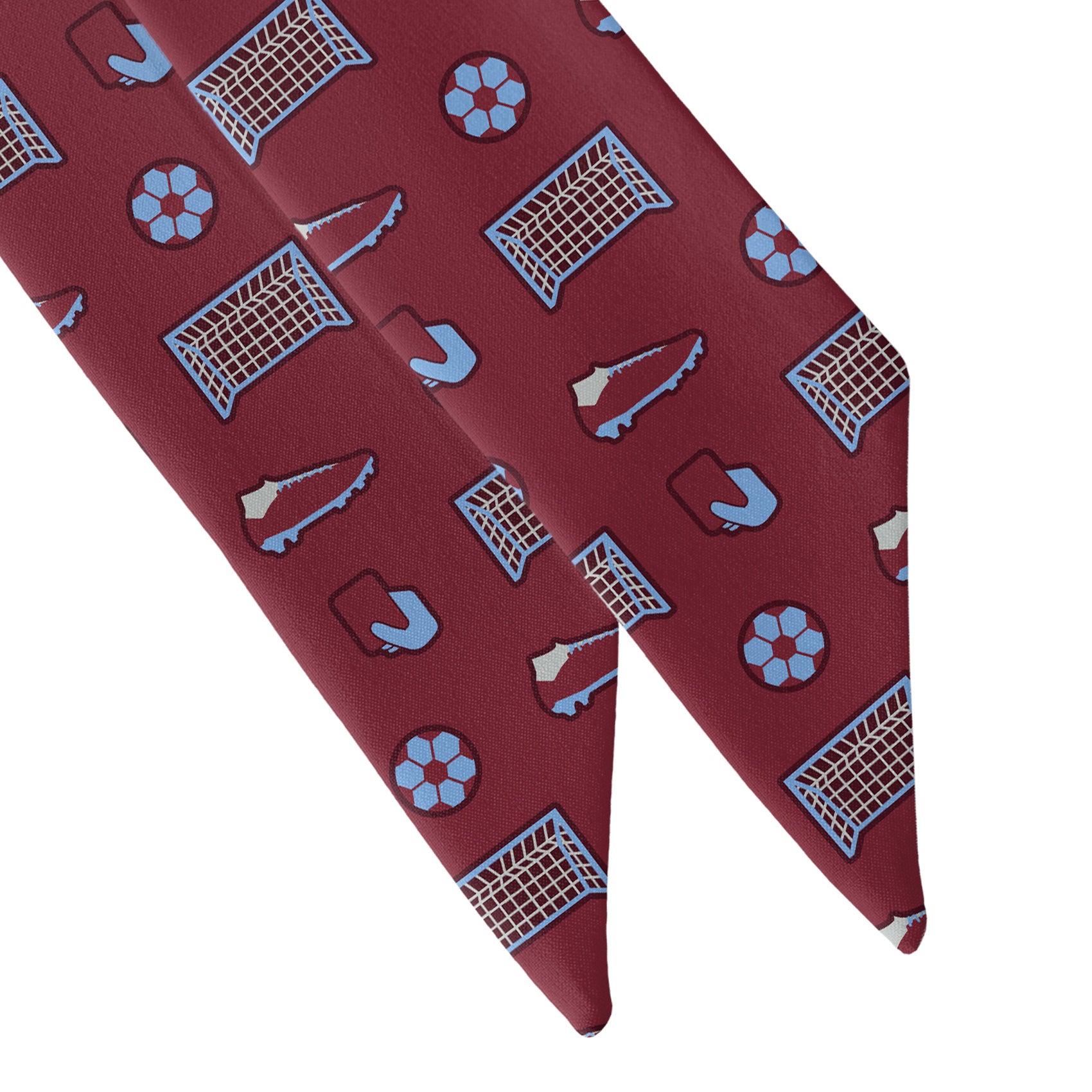 Strike It Soccer Hair Scarf - Scarf Tapered Ends - Knotty Tie Co.