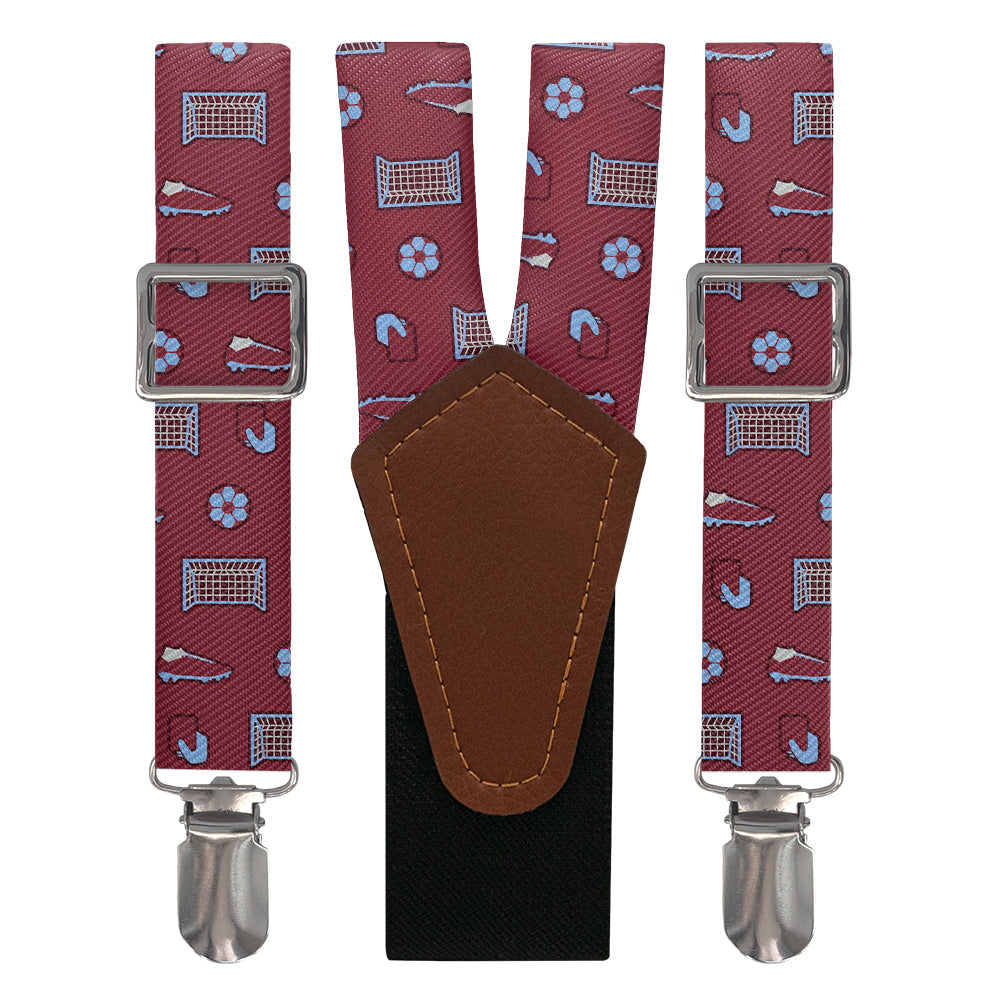 Strike It Soccer Suspenders - Main View - Knotty Tie Co.