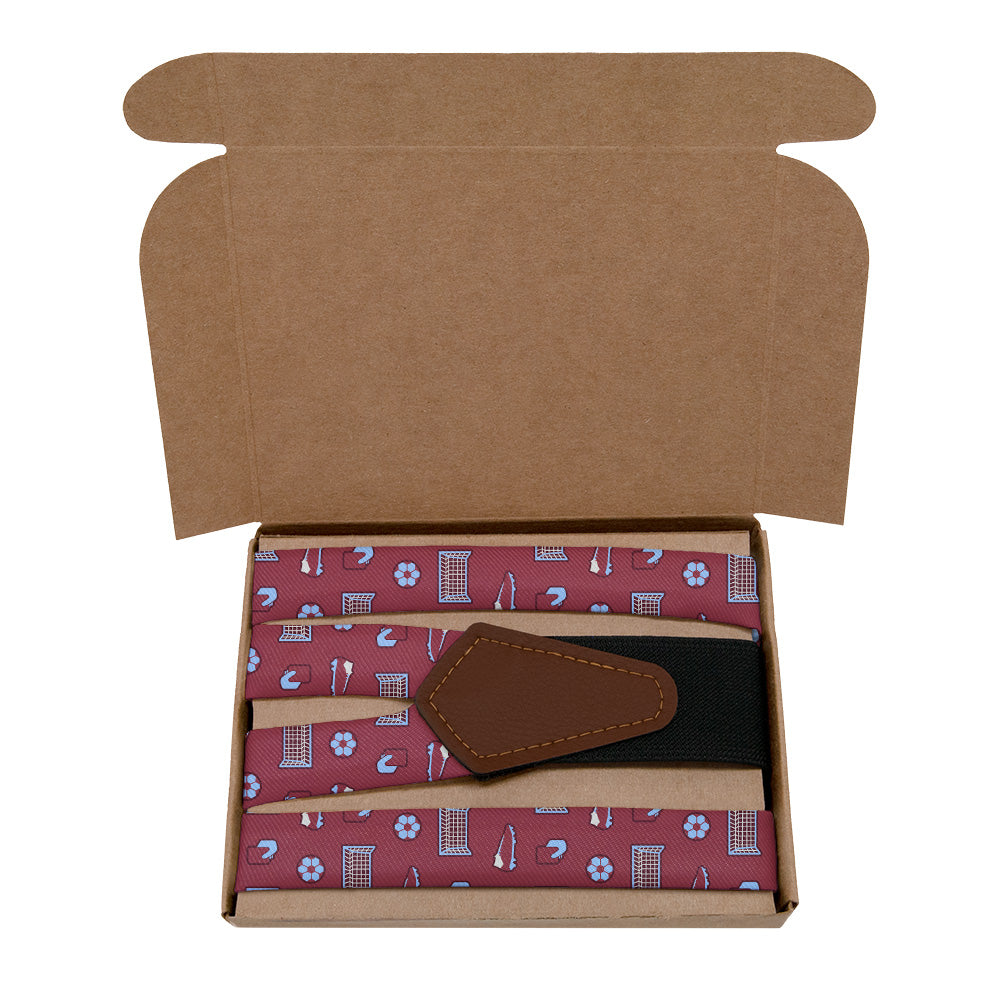 Strike It Soccer Suspenders - Kraft Gift Box Packaging - Knotty Tie Co.