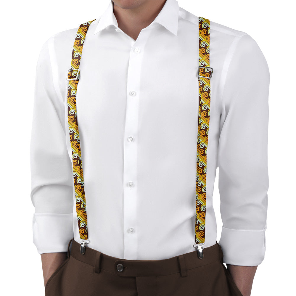 Strut & Jive Suspenders - On Model Back View - Knotty Tie Co.